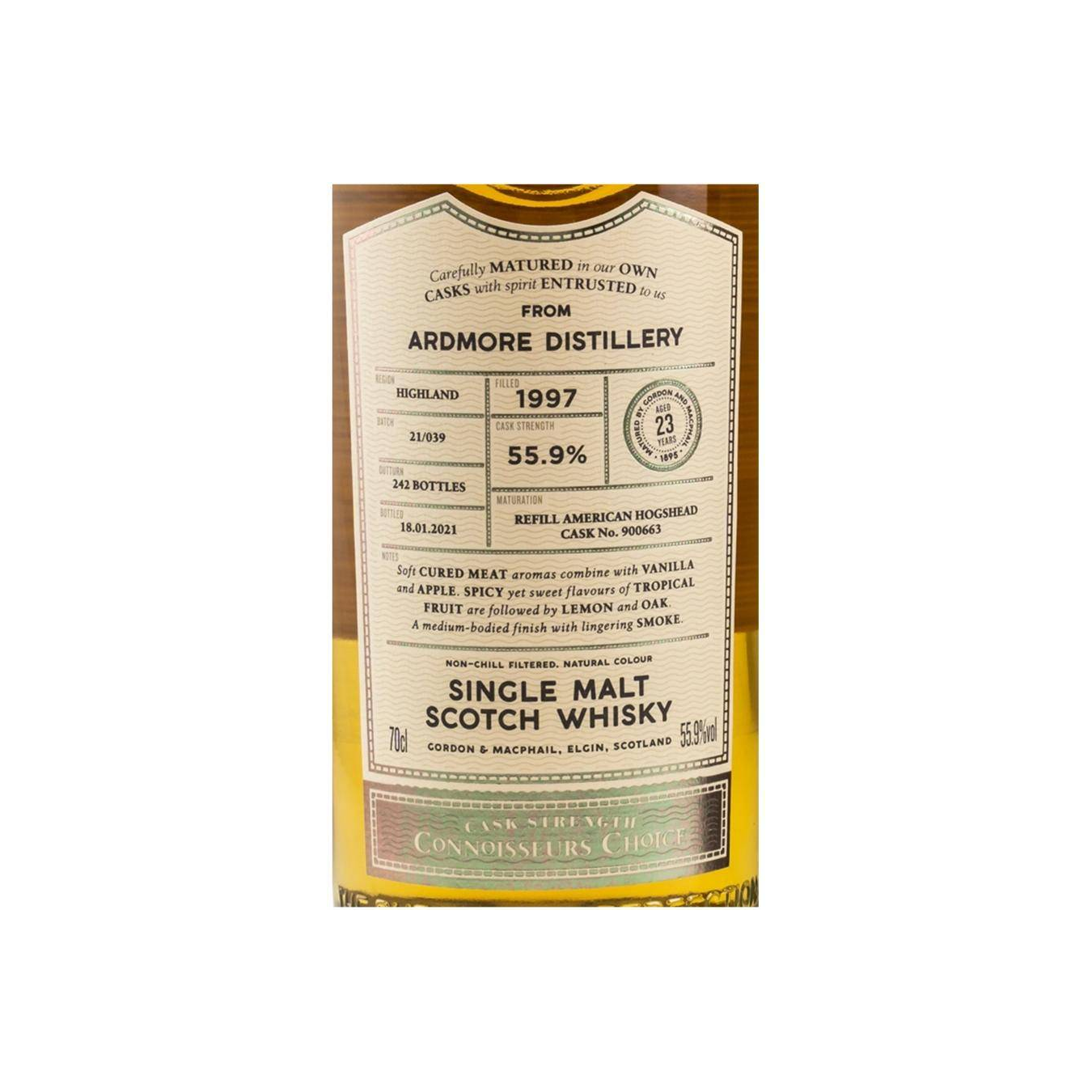 Ardmore Connoisseurs Choice - Cask Strength 1997 23 Years Single Malt Whisky 3