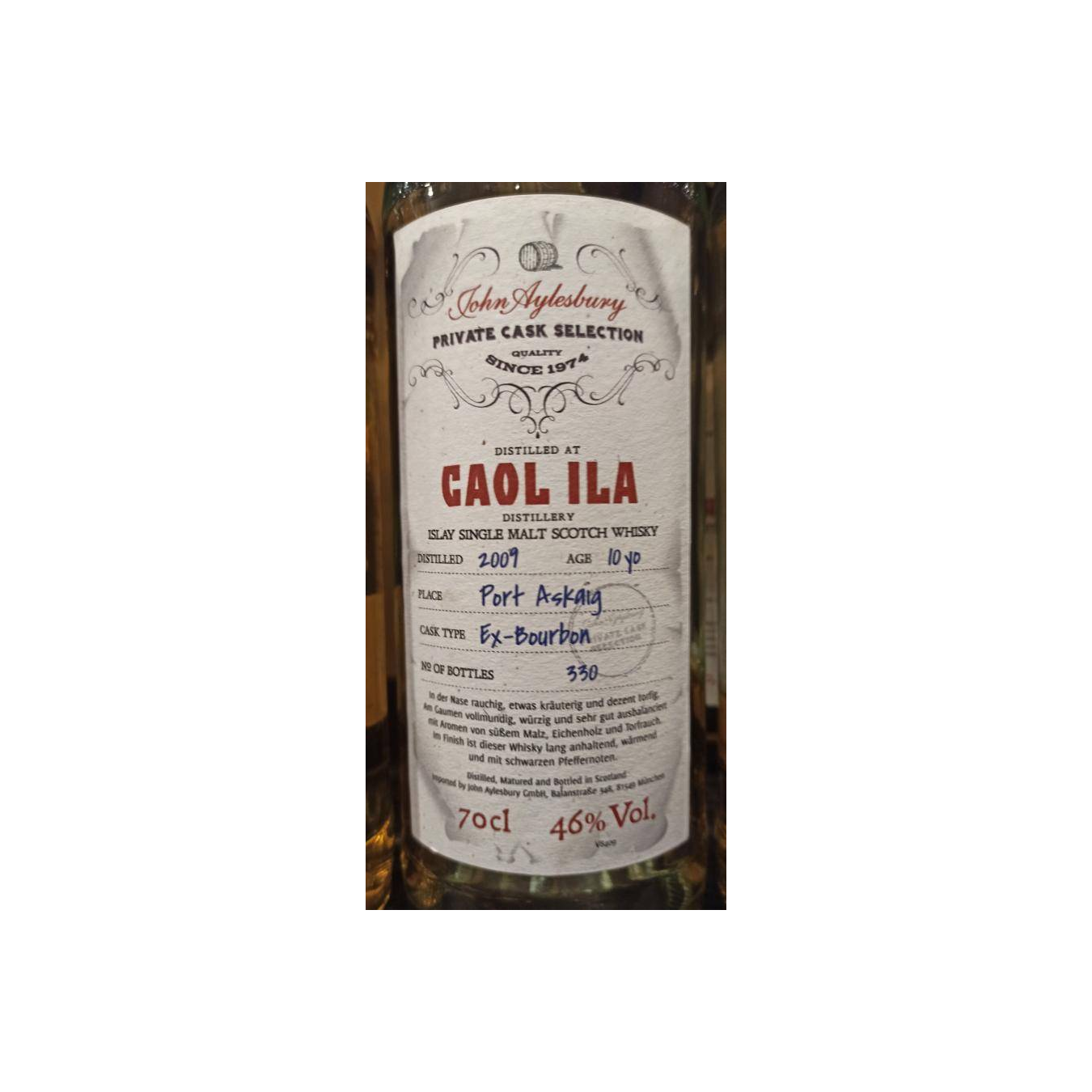 Caol Ila 2009 10 Years Single Malt Whisky