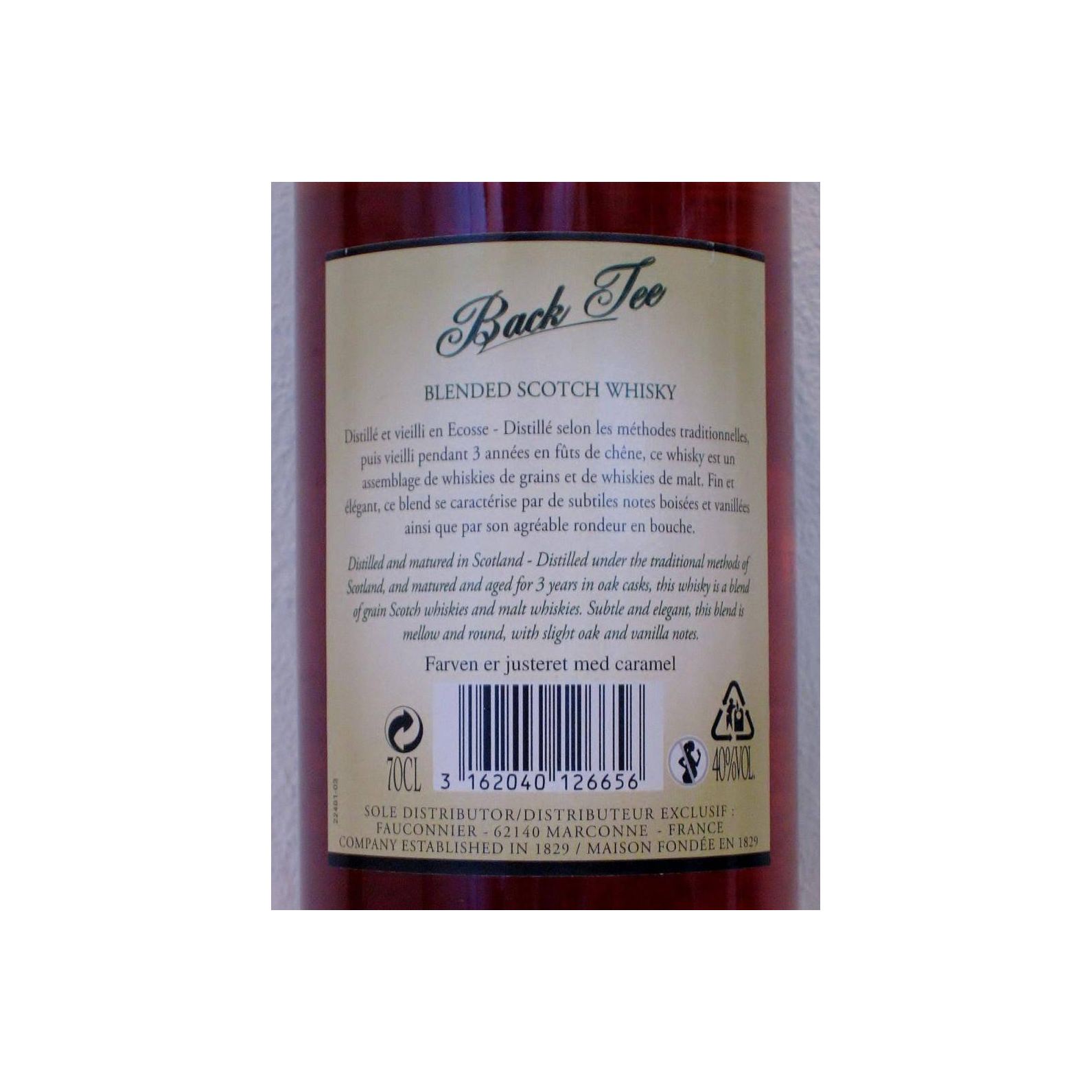 Back Tee Blended Scotch Whisky 2