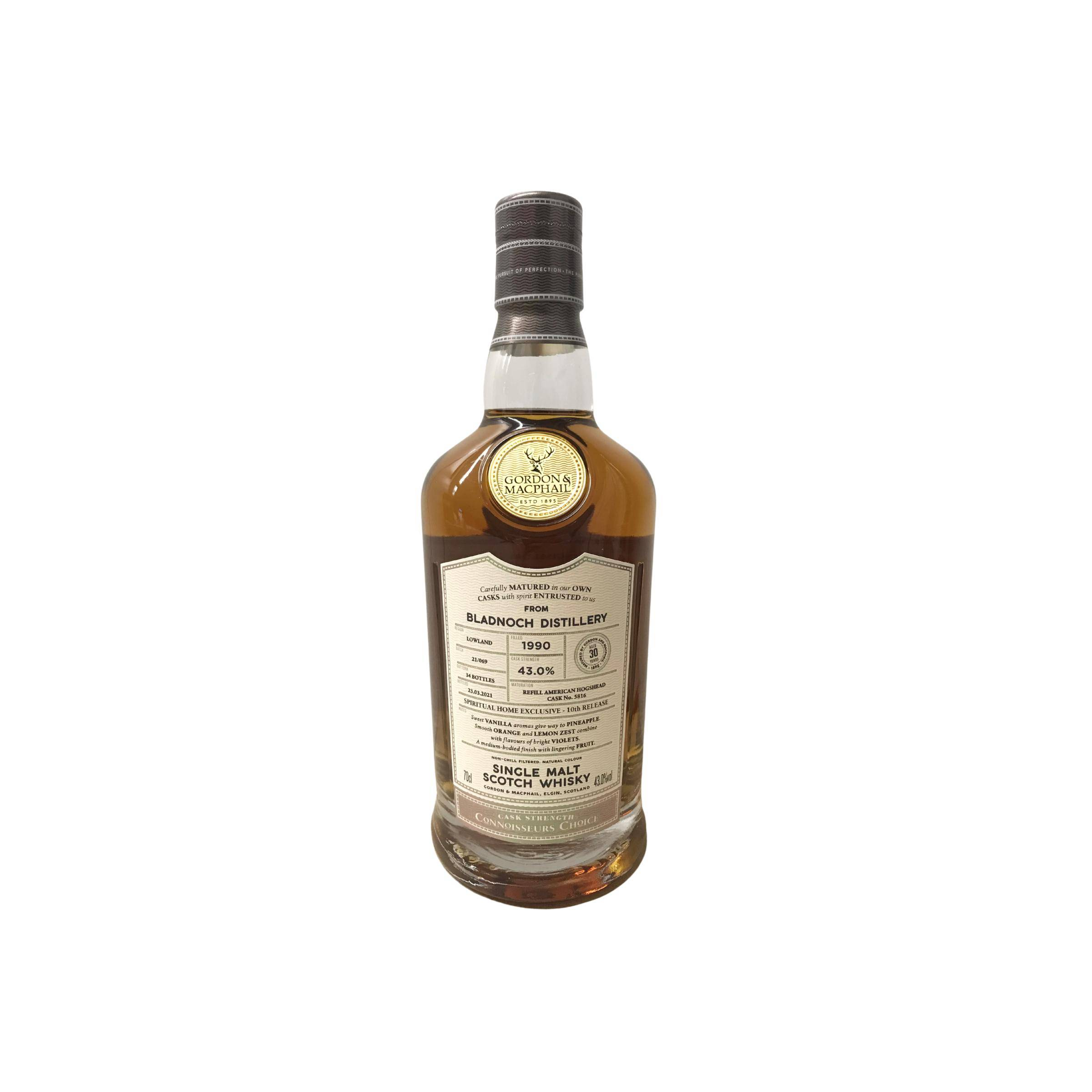 Bladnoch Connoisseurs Choice - Cask Strength 1990 30 Years Single Malt Whisky