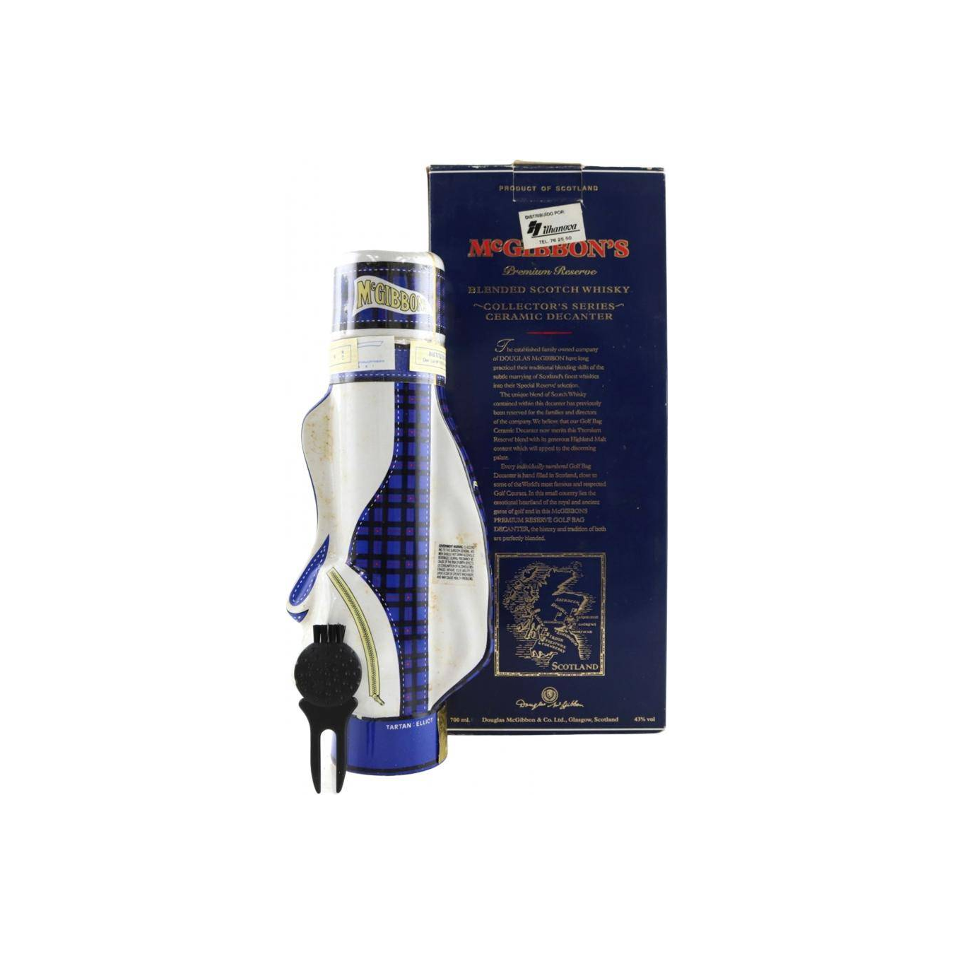 McGibbon's Golf Bag Decanter Tartan Elliot 2