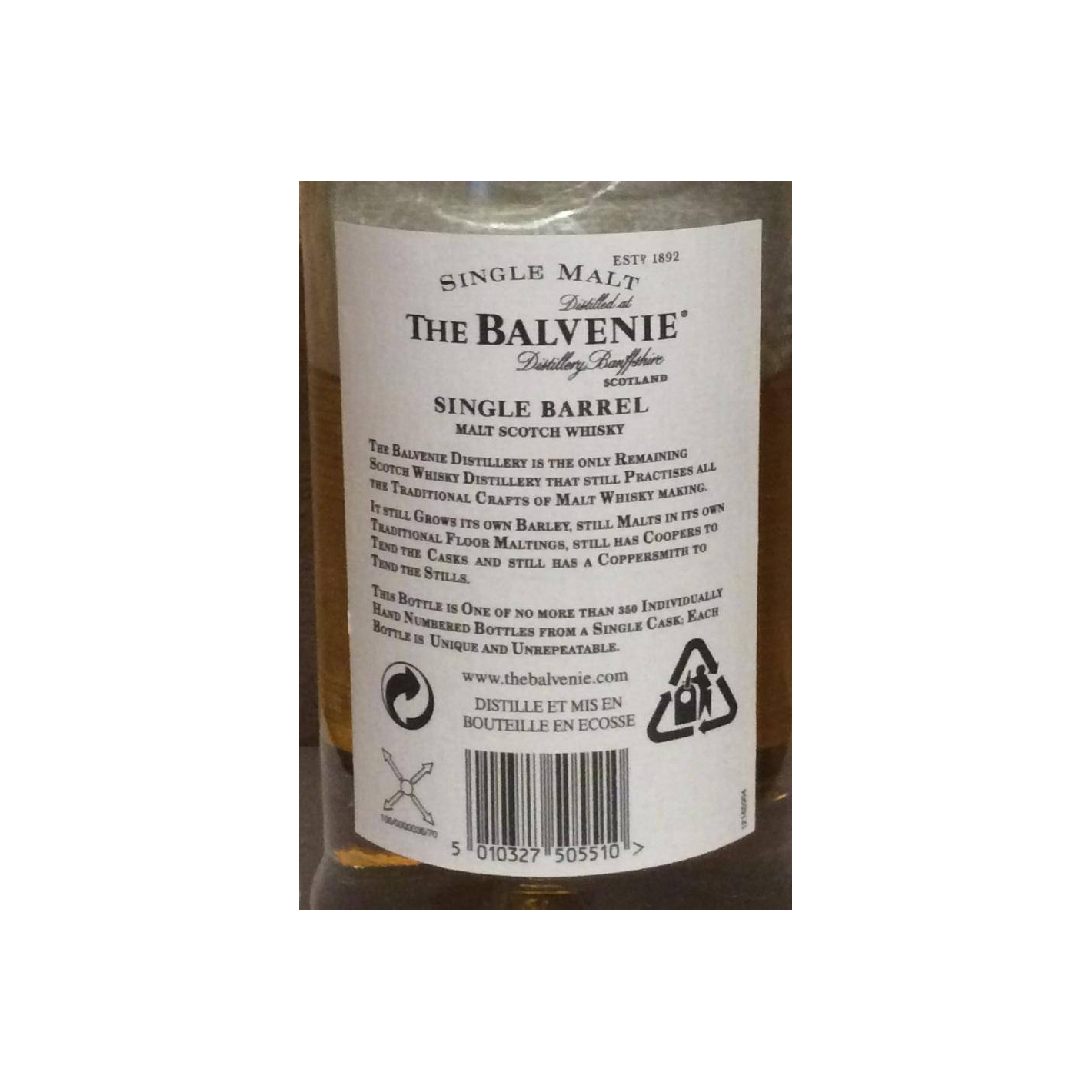 The Balvenie Single Cask 1990 15 Years Single Malt Whisky 2