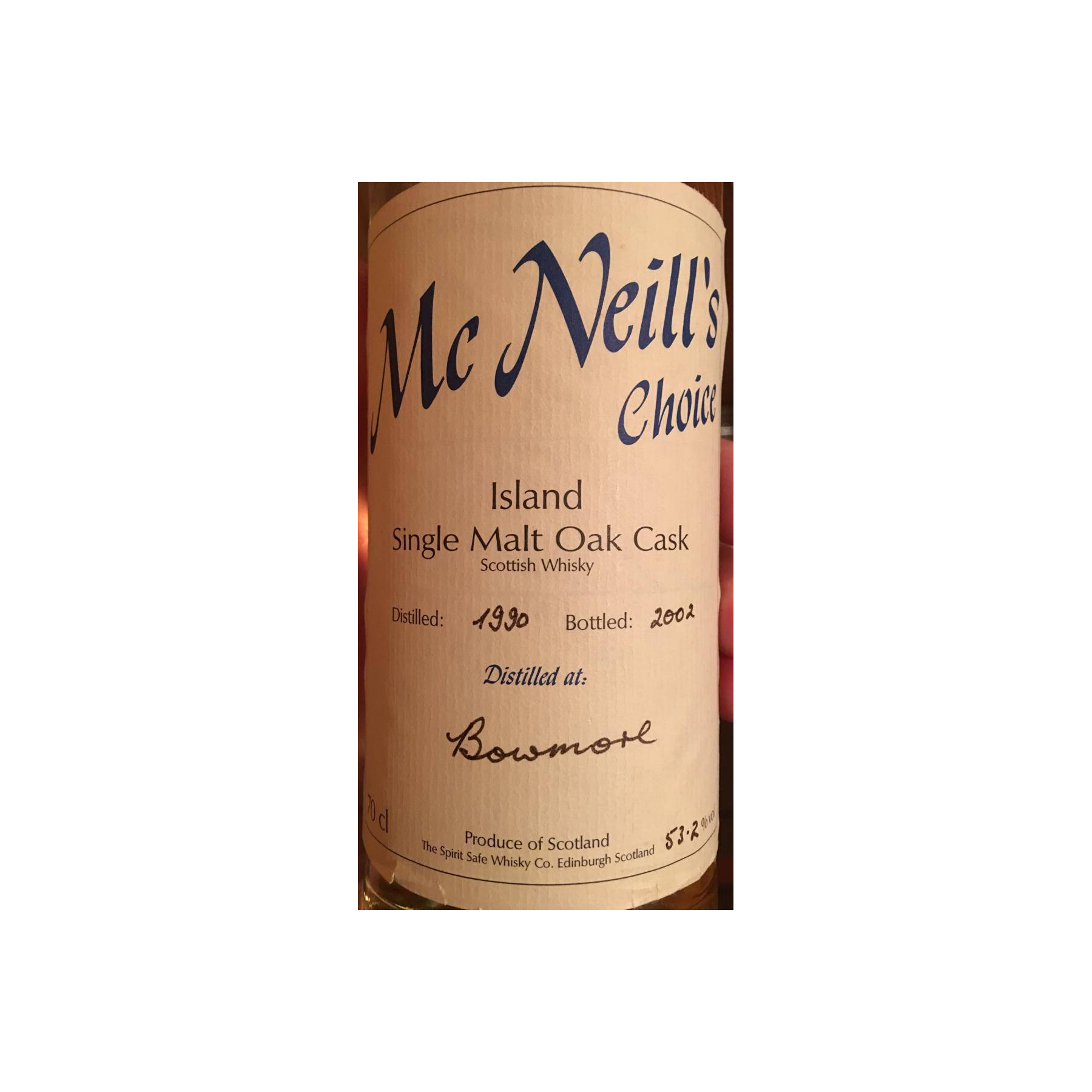 Bowmore 1990 12 Years Single Malt Whisky