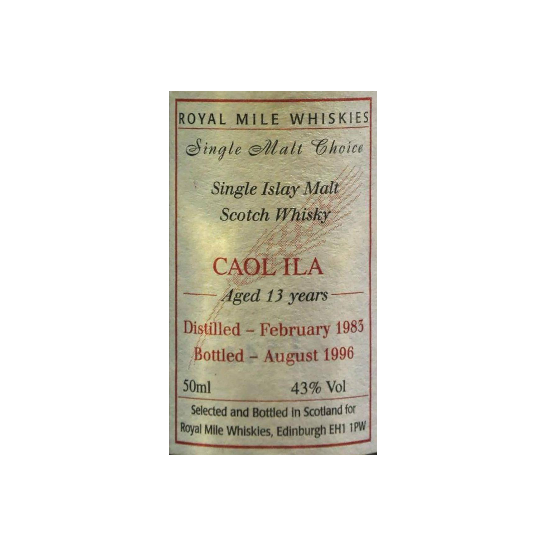 Caol Ila 1983 13 Years Single Malt Whisky 3