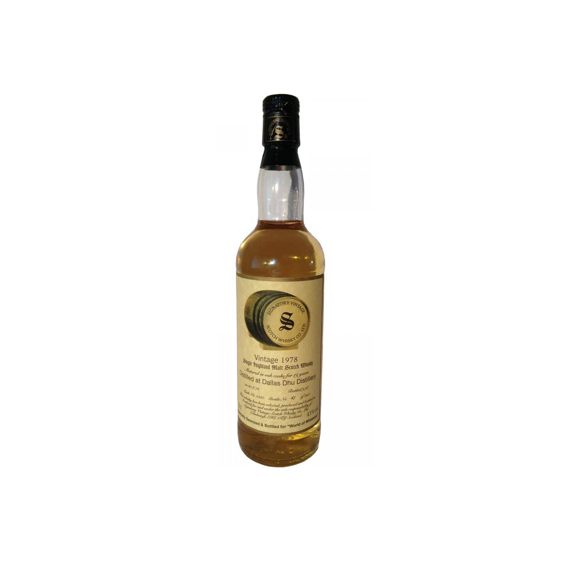 Dallas Dhu Vintage Collection 1978 19 Years Single Malt Whisky