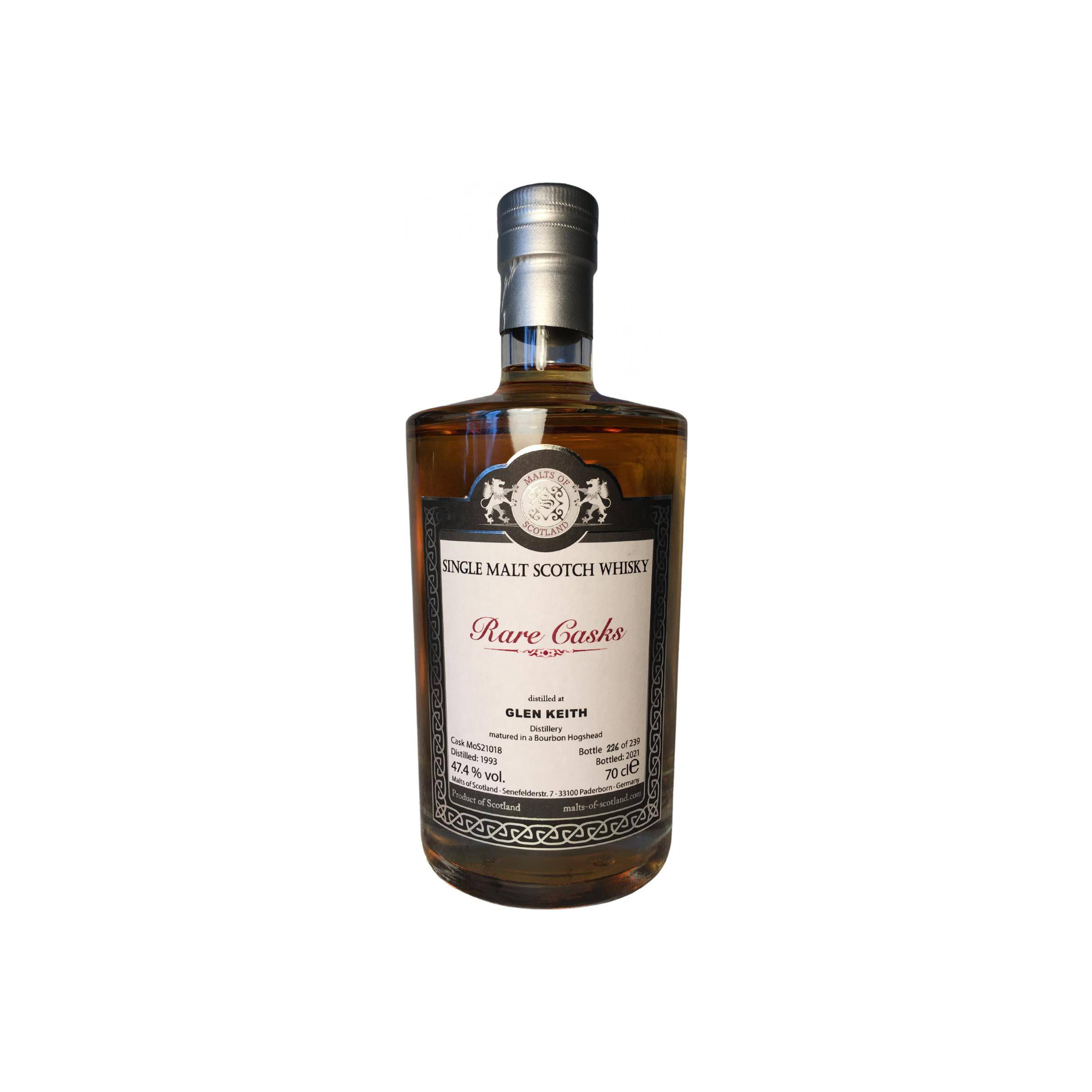 Glen Keith 1993 28 Years Single Malt Whisky