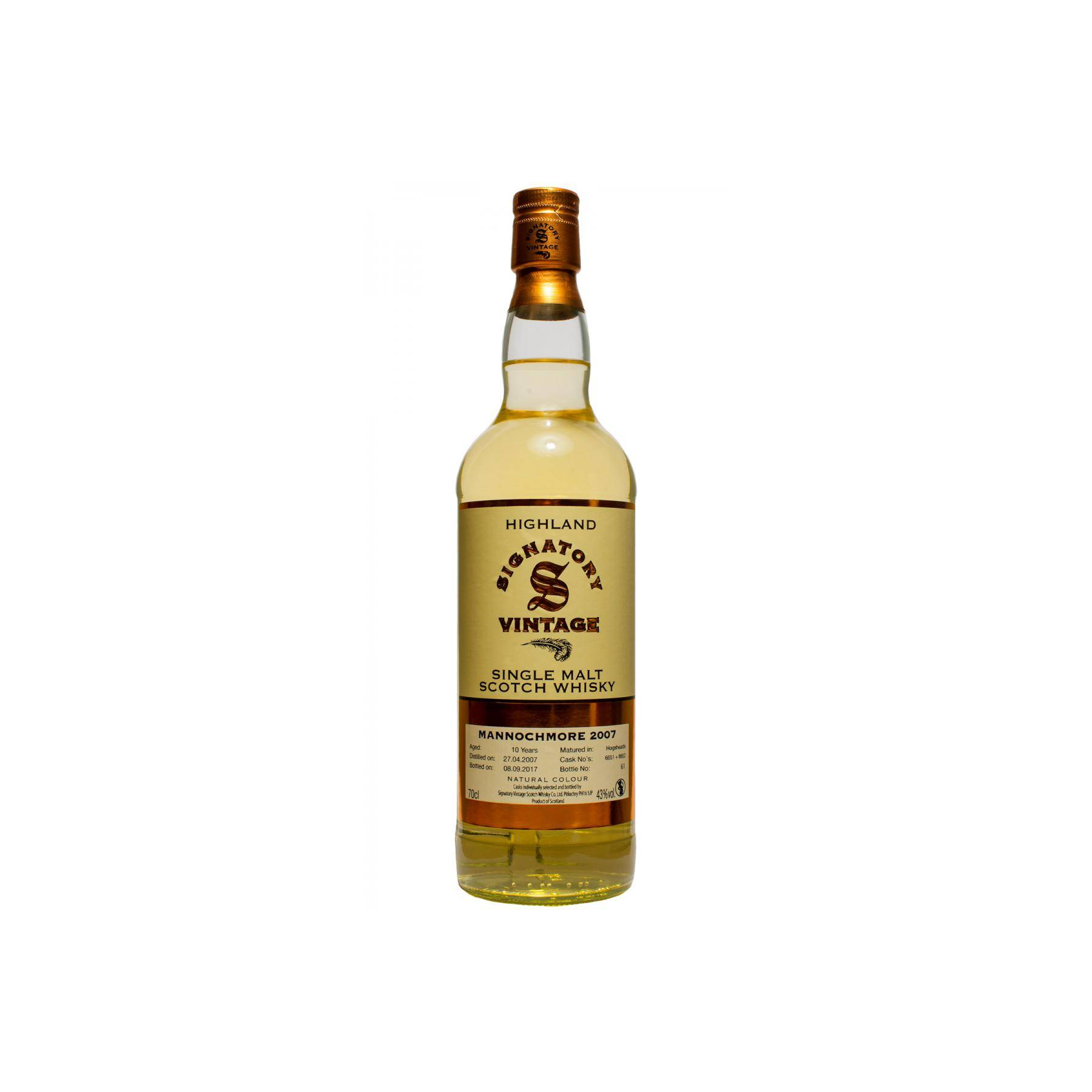 Mannochmore Vintage Collection 2007 10 Years Single Malt Whisky