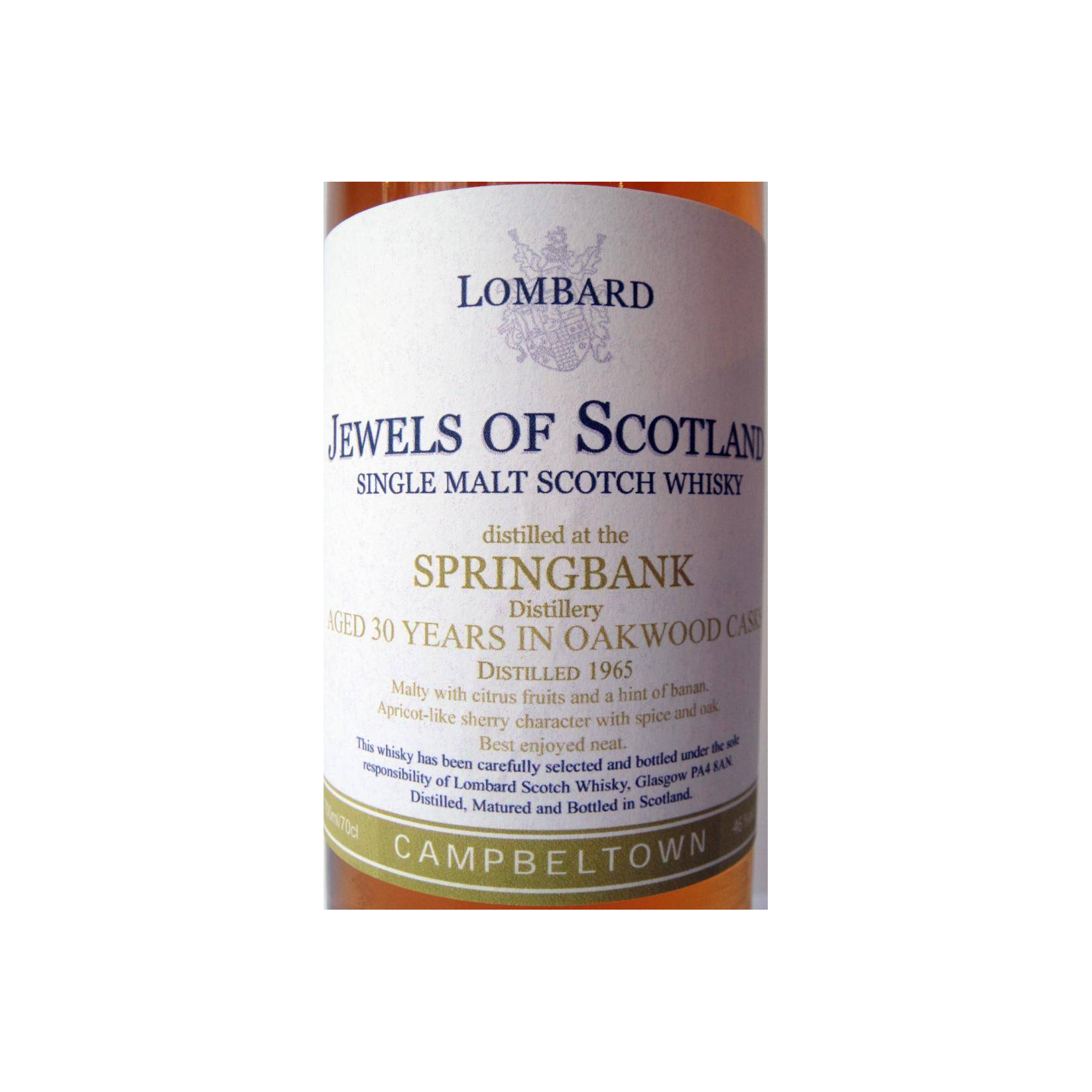 Springbank 1965 30 Years Single Malt Whisky 2