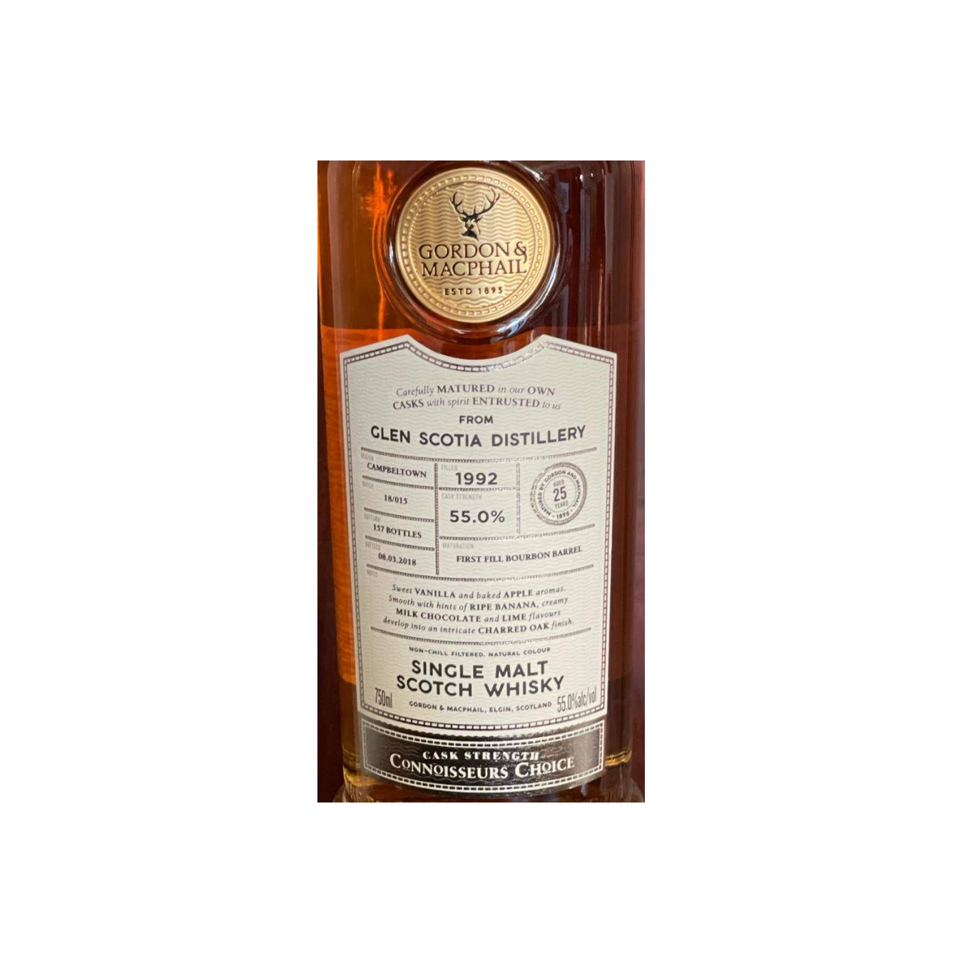 Glen Scotia Connoisseurs Choice - Cask Strength 1992 25 Years Single Malt Whisky