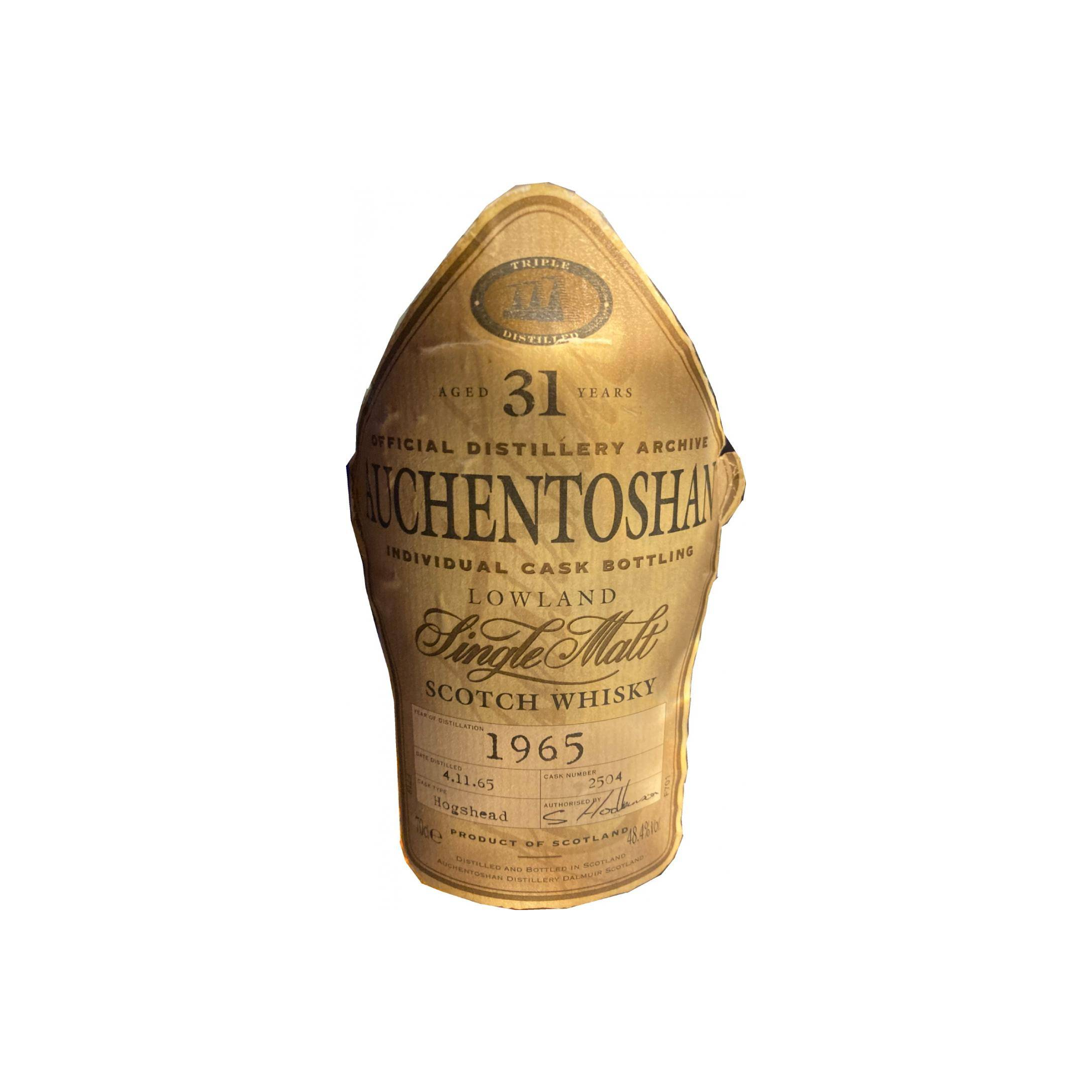 Auchentoshan Individual Cask Bottling 1965 31 Years Single Malt Whisky