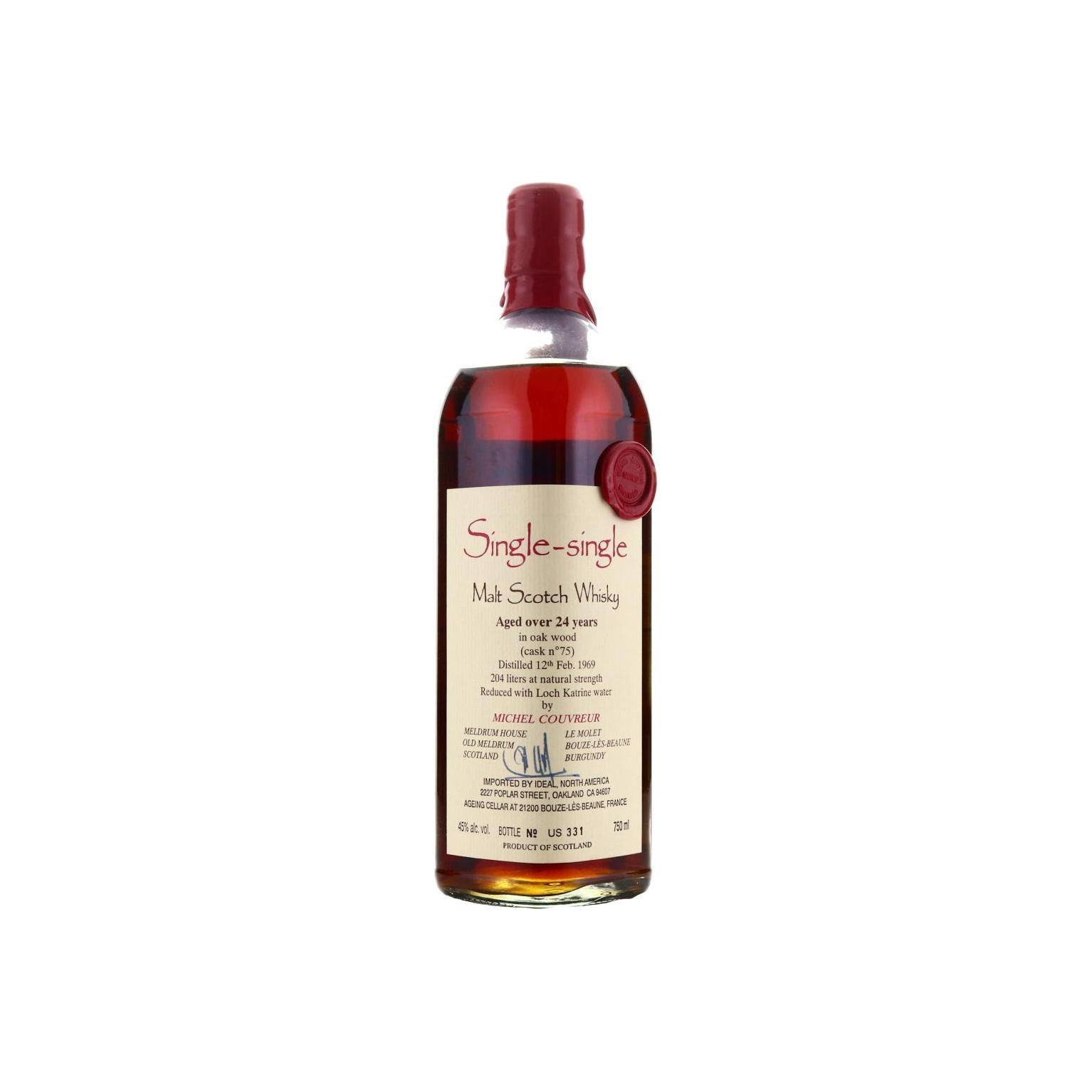 Michel Couvreur 1969 24 Years Single Malt Whisky