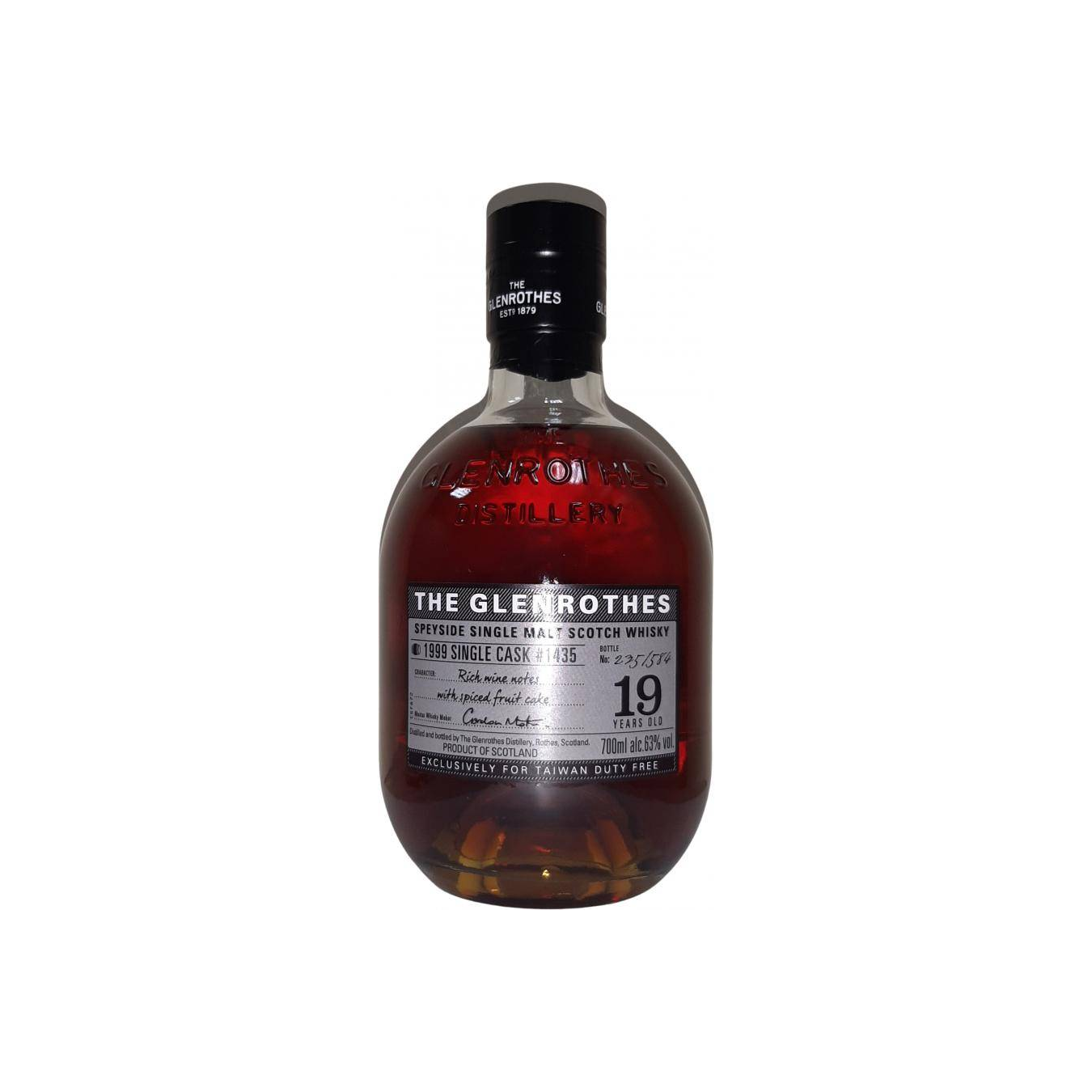 The Glenrothes Single Cask 1999 19 Years Single Malt Whisky