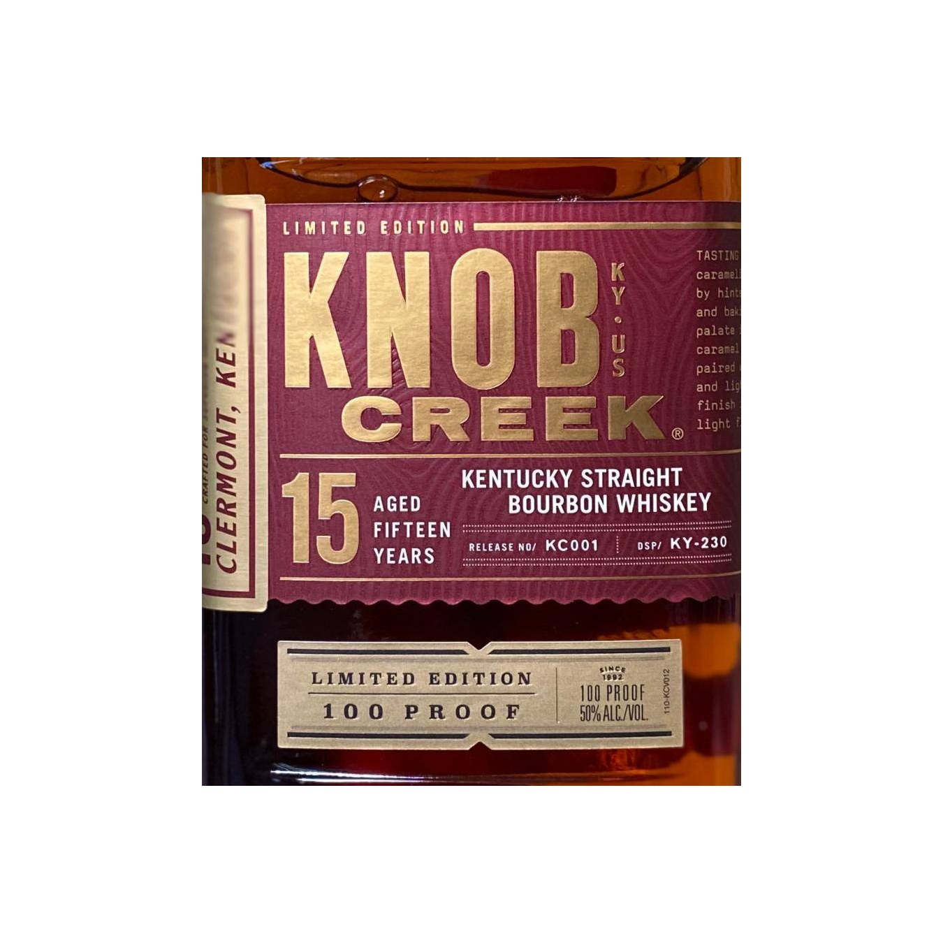 Knob Creek Limited Edition 15 Years Bourbon Whisky 2