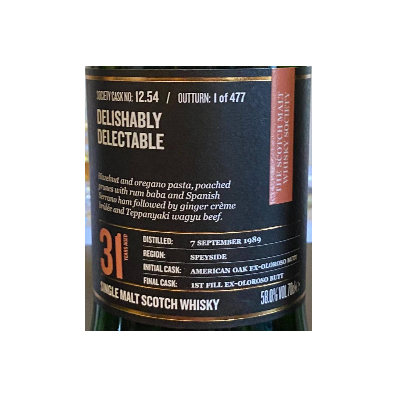The Scotch Malt Whisky Society 1989 31 Years Single Malt Whisky 2