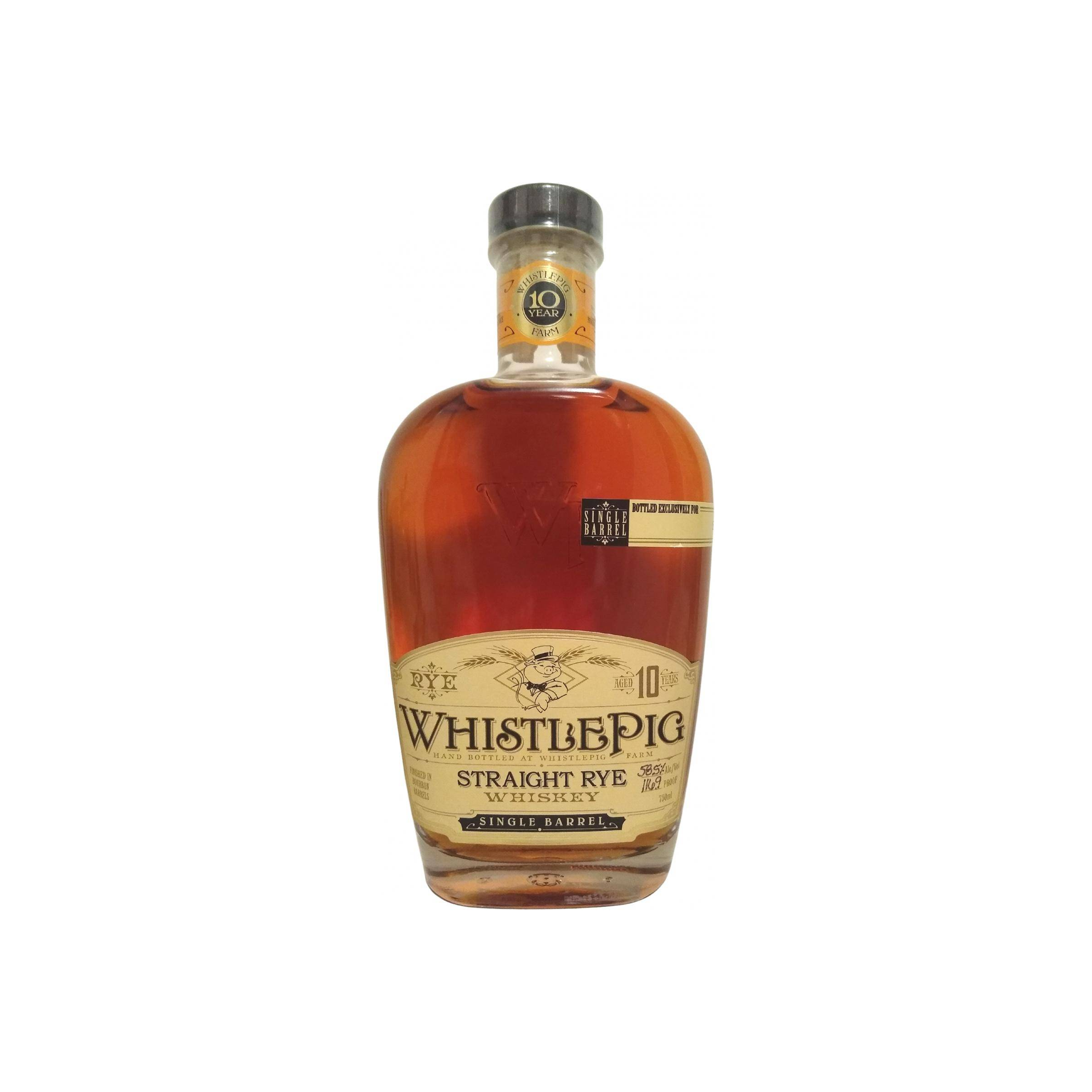 WhistlePig Single Cask 10 Years Rye Whisky