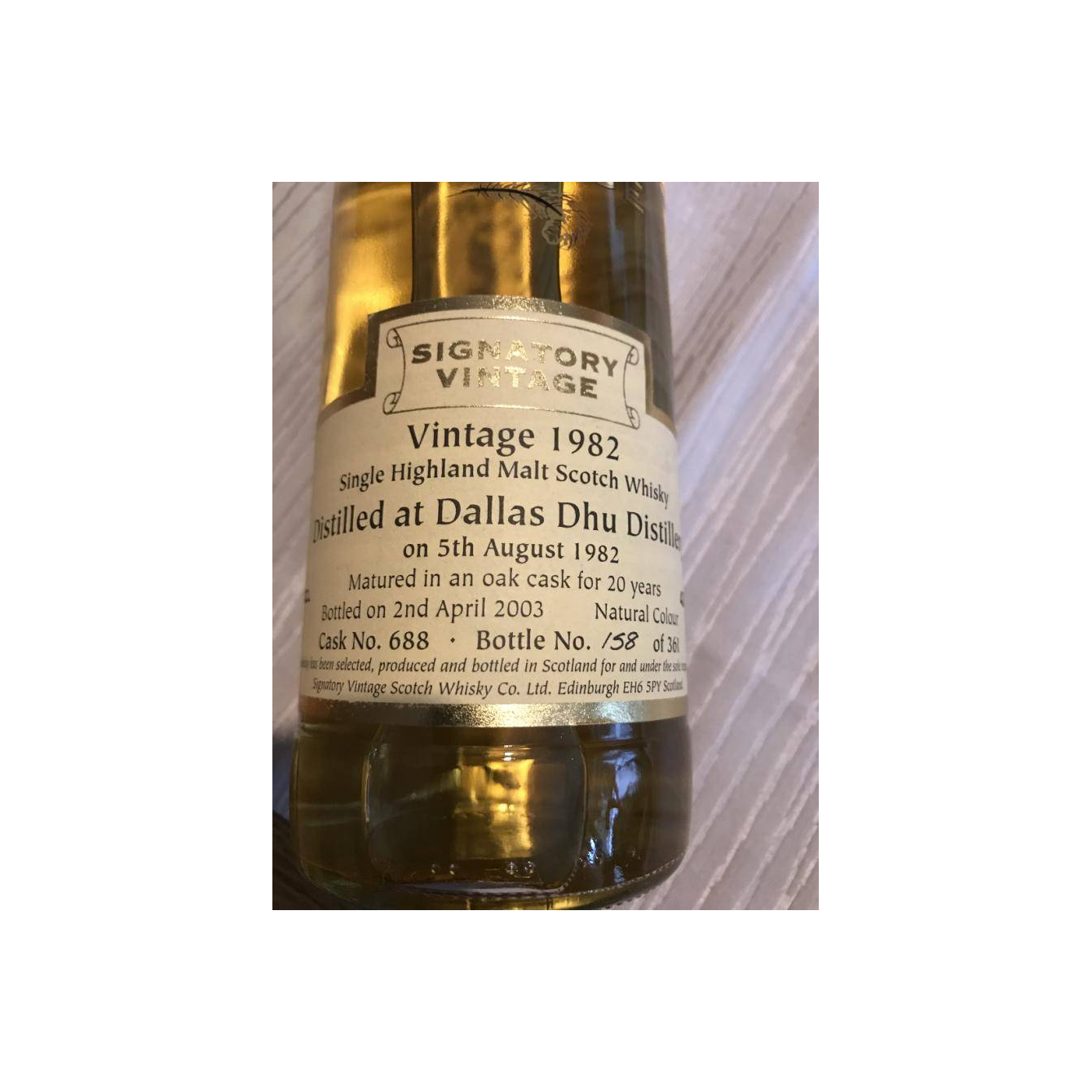 Dallas Dhu Vintage Collection 1982 20 Years Single Malt Whisky 2