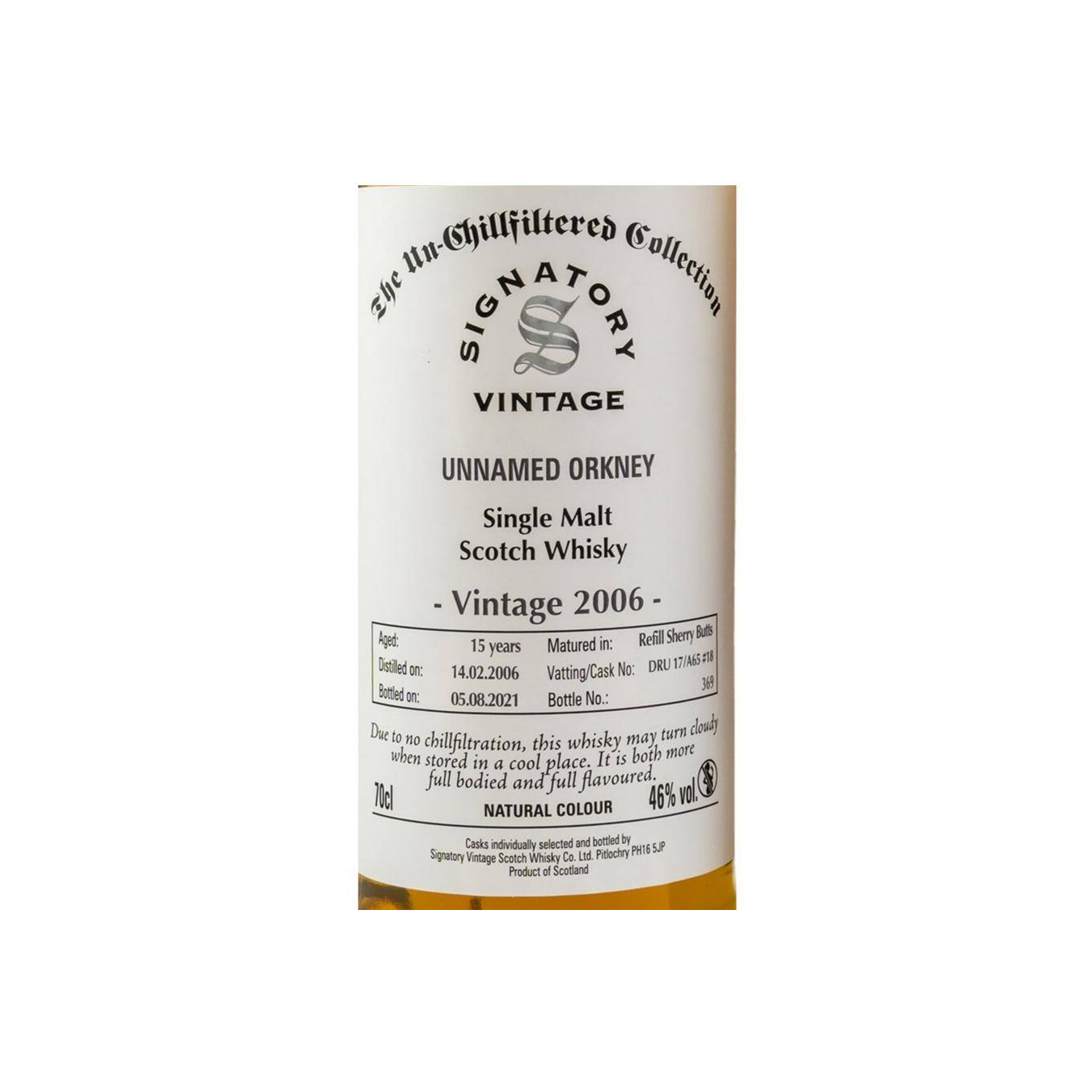 Signatory Vintage The Un-Chillfiltered Collection 2006 15 Years Single Malt Whisky 2