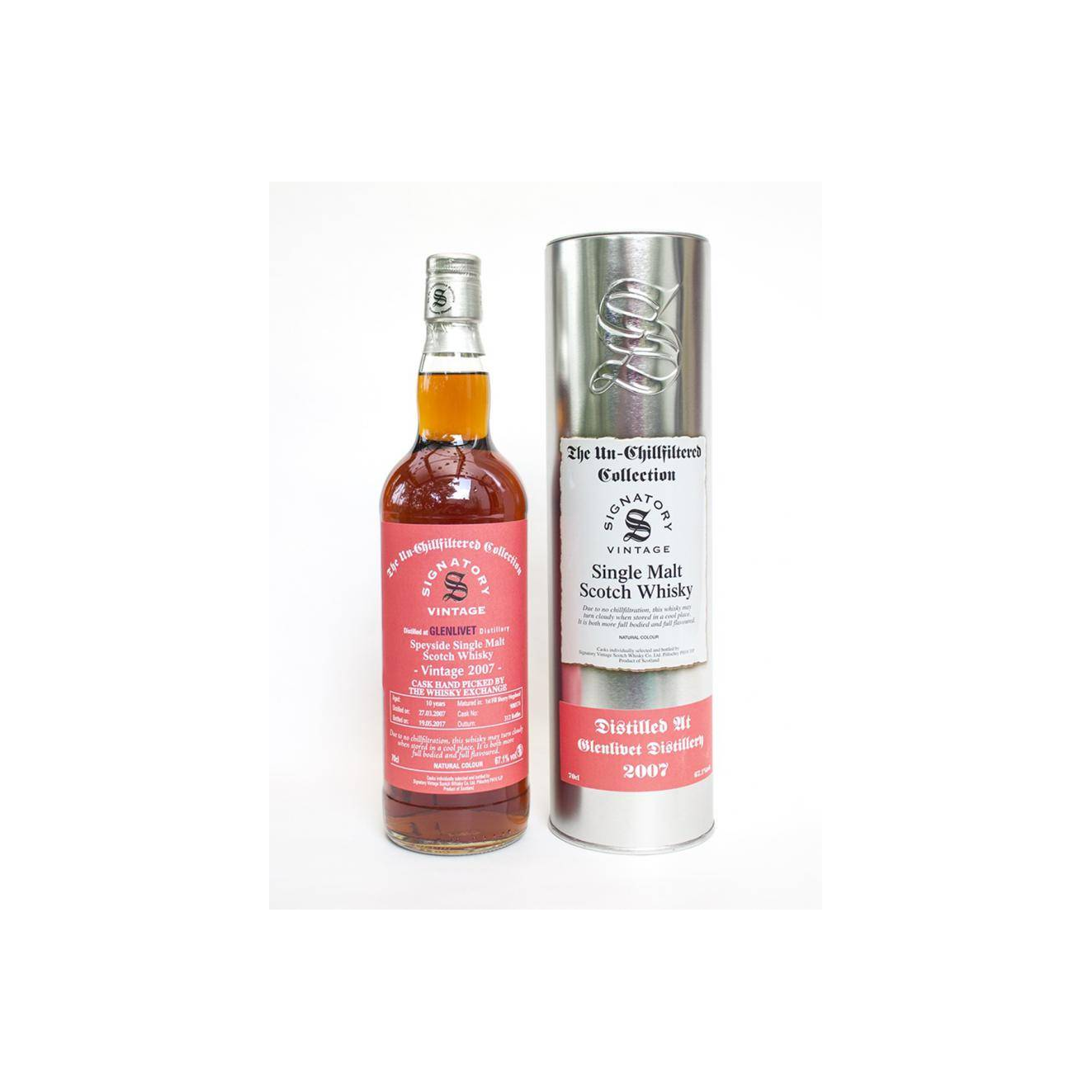 The Glenlivet The Un-Chillfiltered Collection 2007 10 Years Single Malt Whisky 3