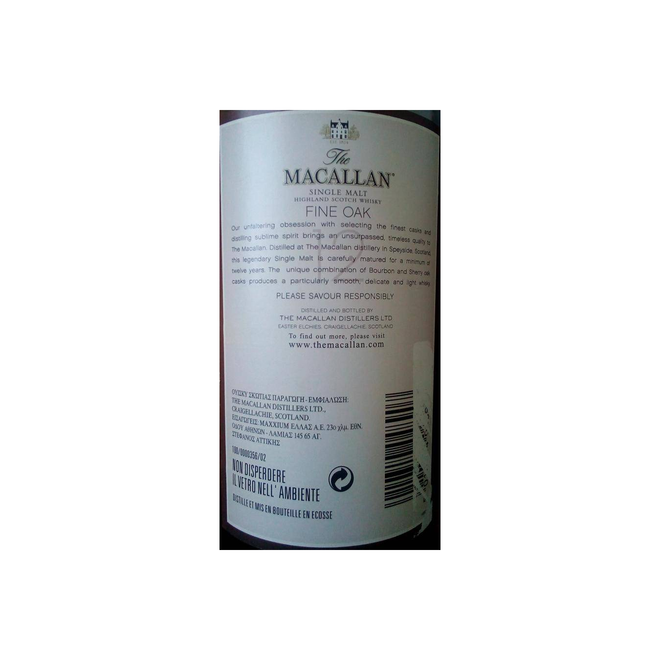 The Macallan 12 Years Single Malt Whisky 2