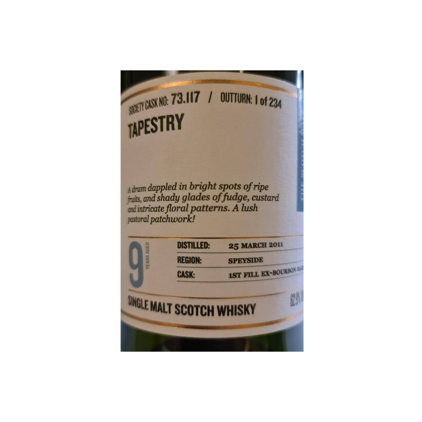 The Scotch Malt Whisky Society 2011 9 Years Single Malt Whisky 2