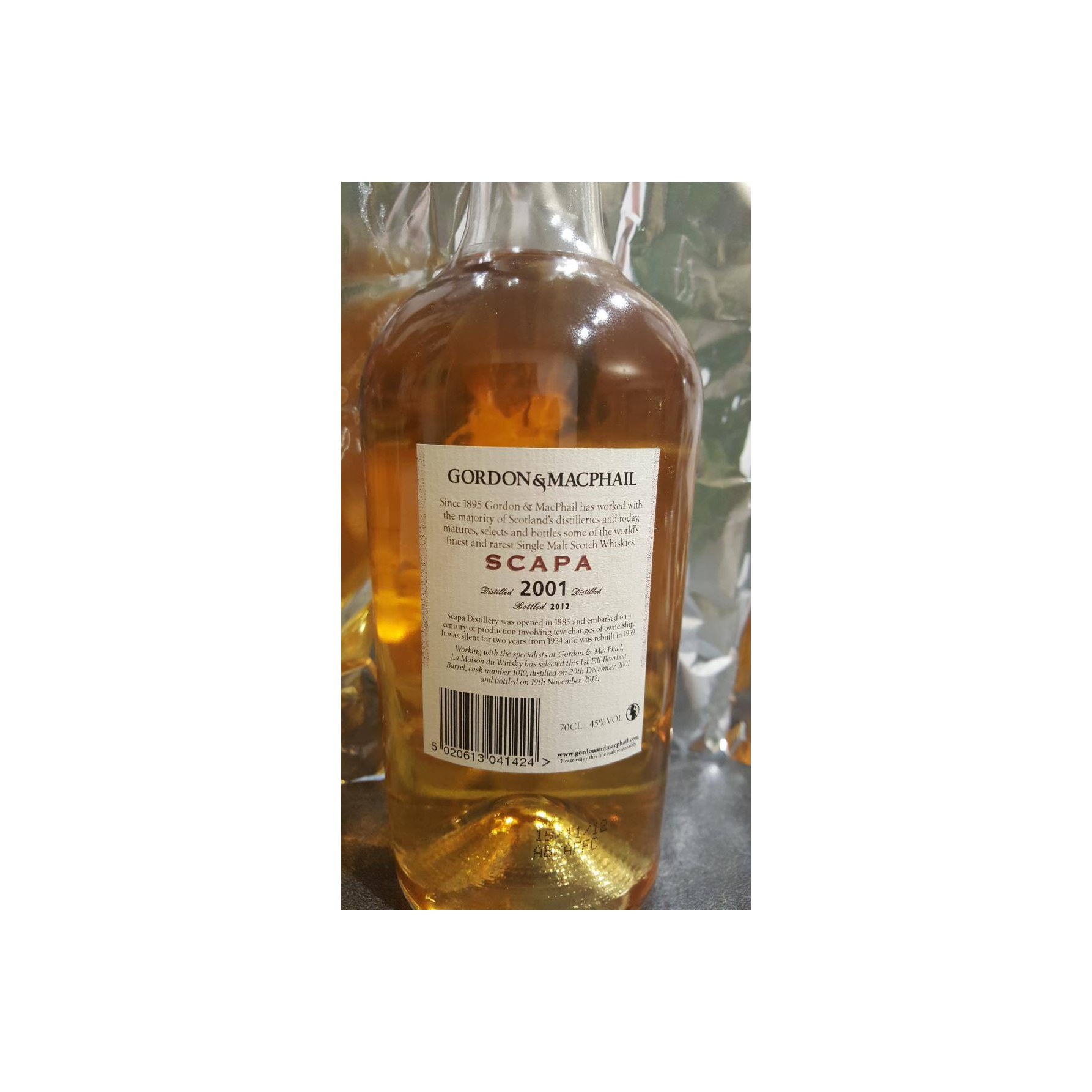 Scapa Single Cask 2001 10 Years Single Malt Whisky