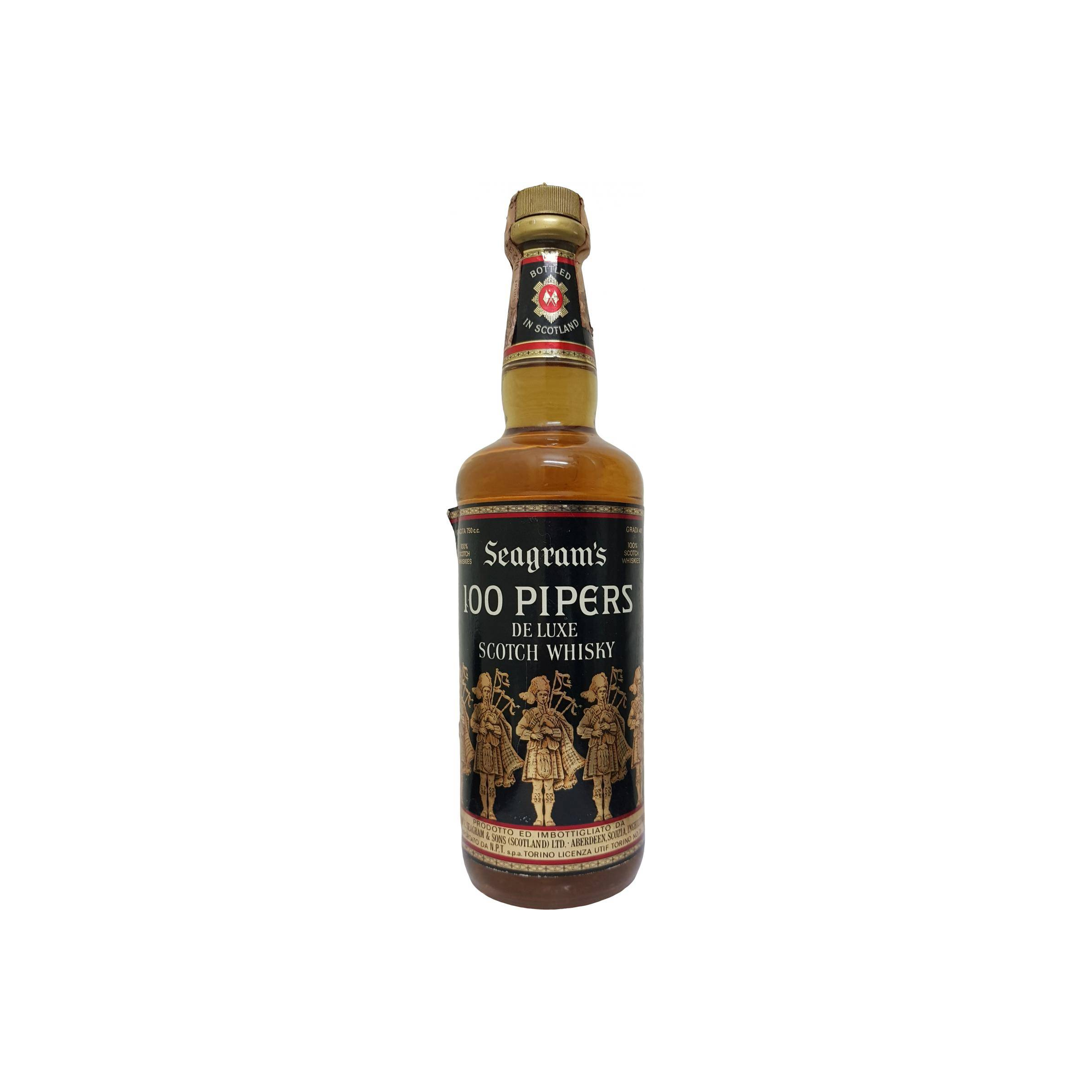 100 Pipers De Luxe Scotch Whisky