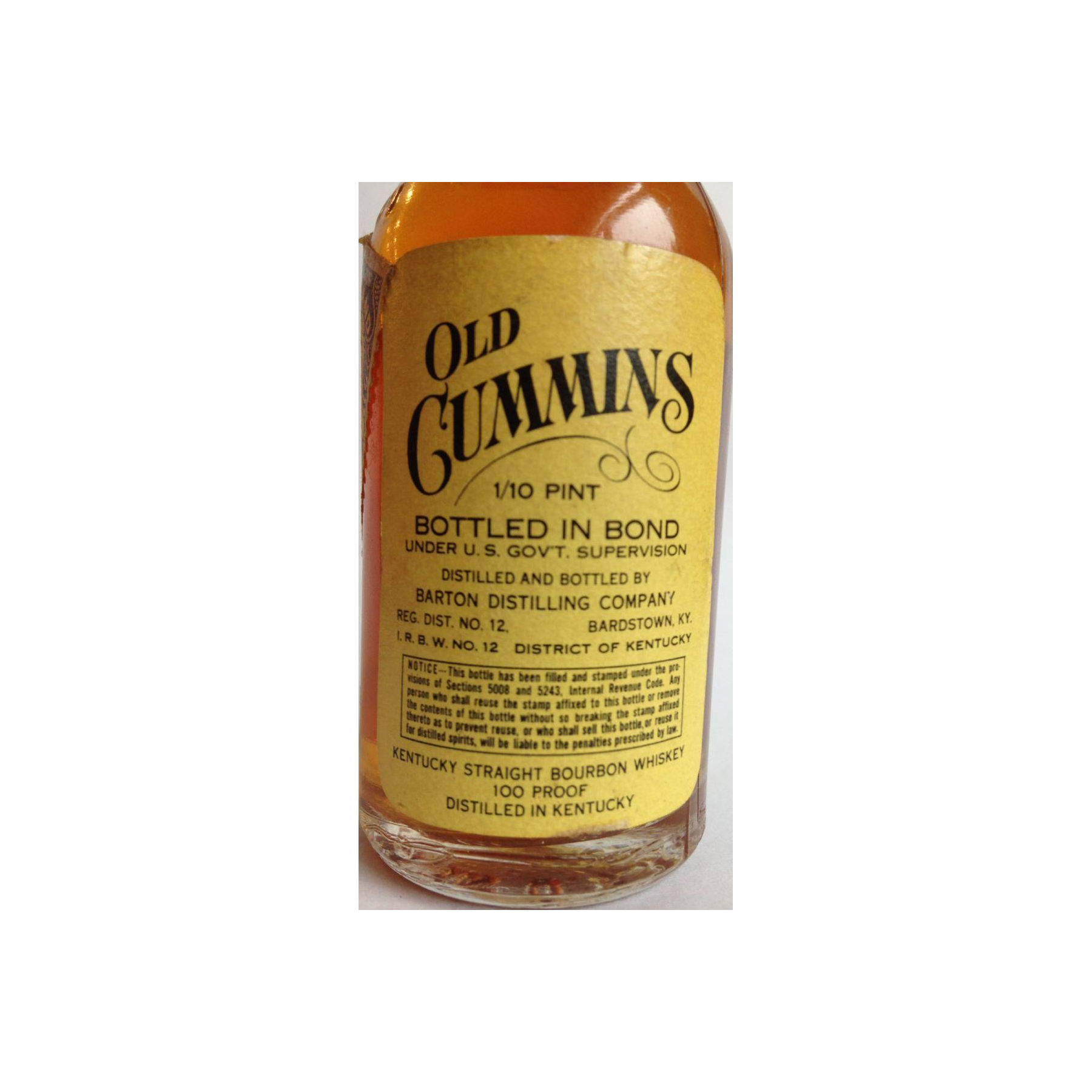 Old Cummins Bottled in Bond 3