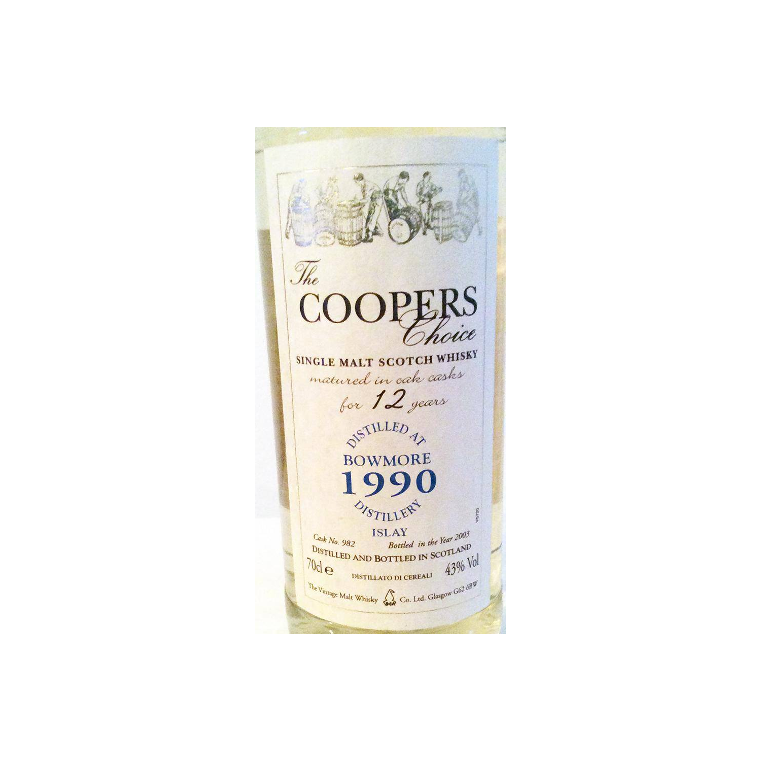 Bowmore The Cooper's Choice 1990 12 Years Single Malt Whisky 3