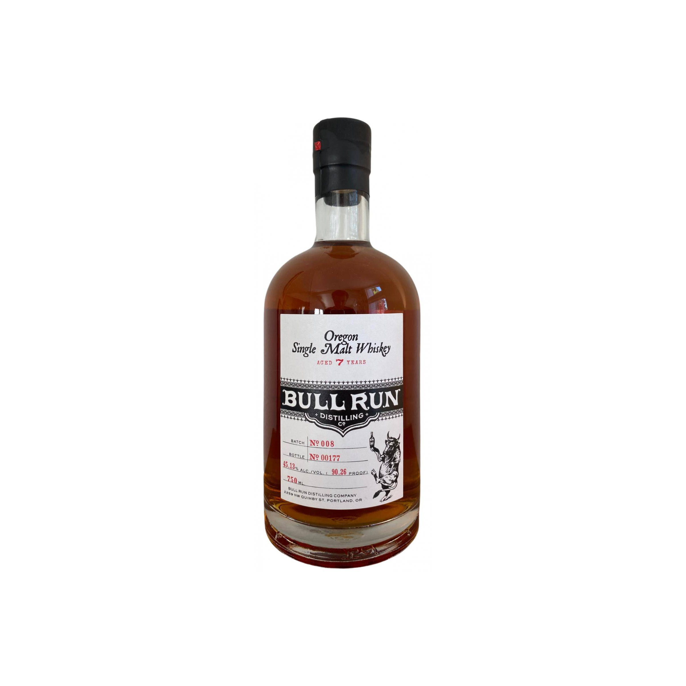 Bull Run Oregon Single Malt Whiskey