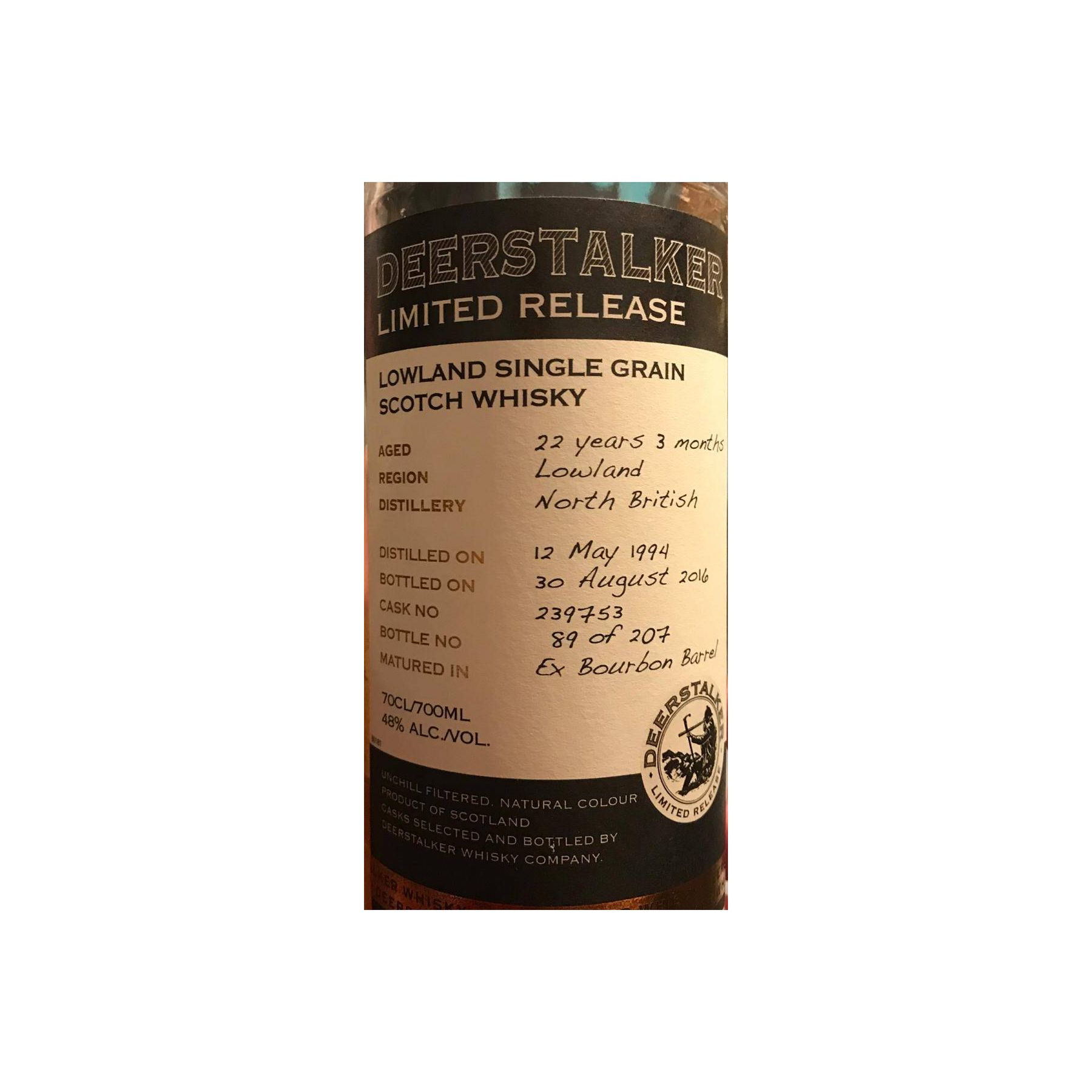 North British 1994 22 Years Single Grain Whisky