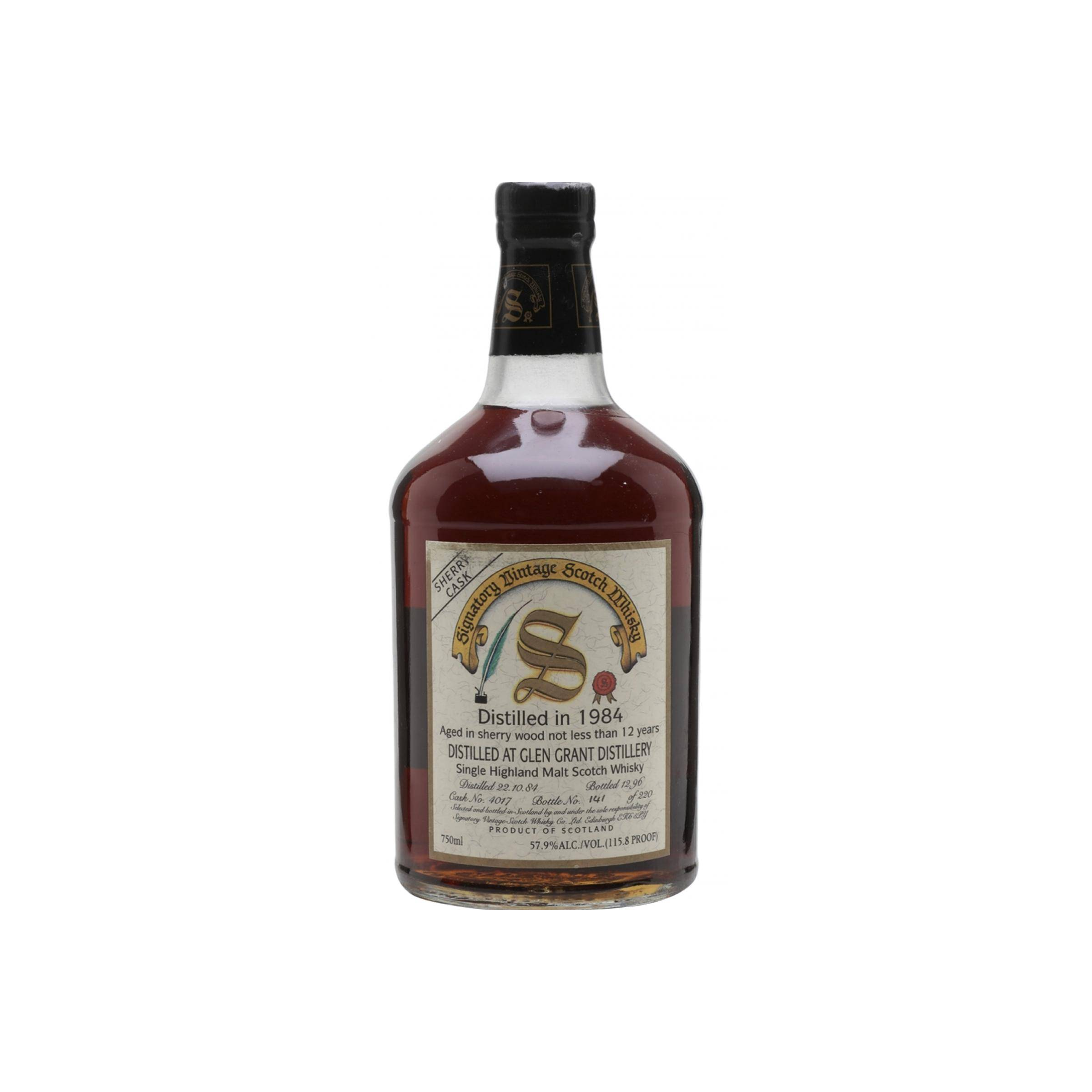 Glen Grant Vintage Collection - Dumpy 1984 12 Years Single Malt Whisky