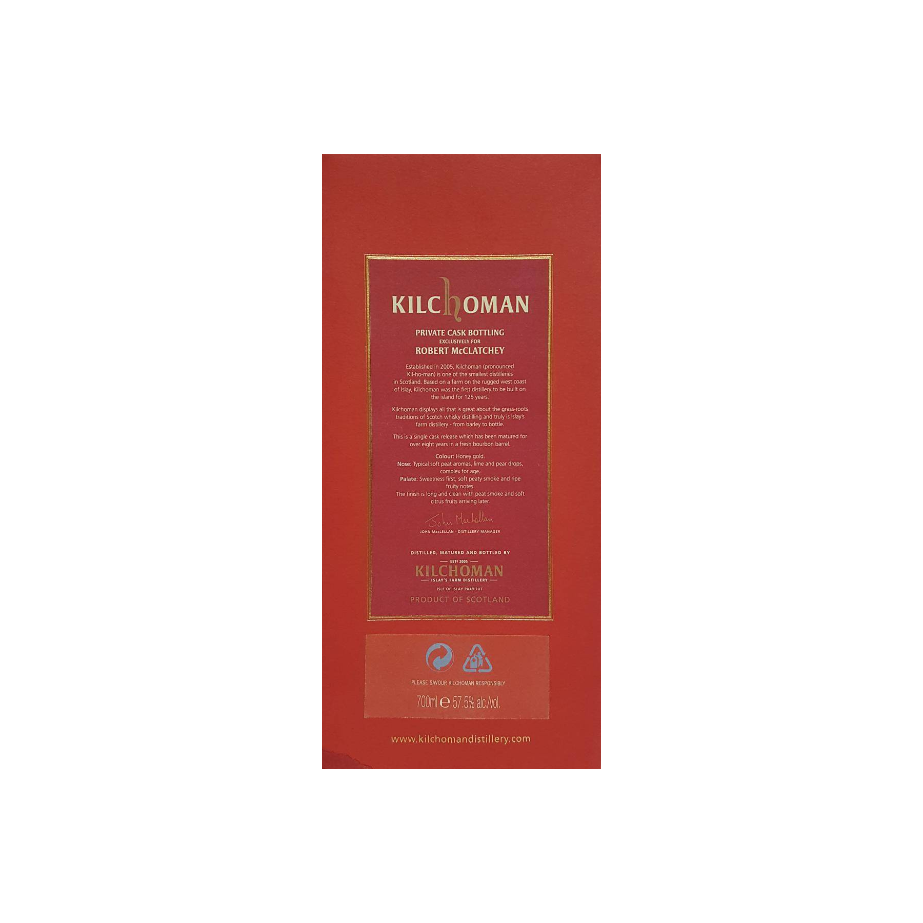 Kilchoman 2006 8 Years Single Malt Whisky 3