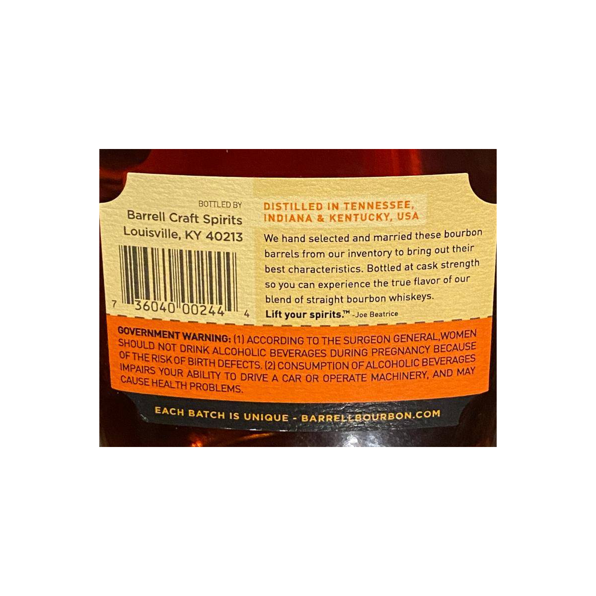 Barrell Cask Strength Collection 9 Years Bourbon Whisky 3