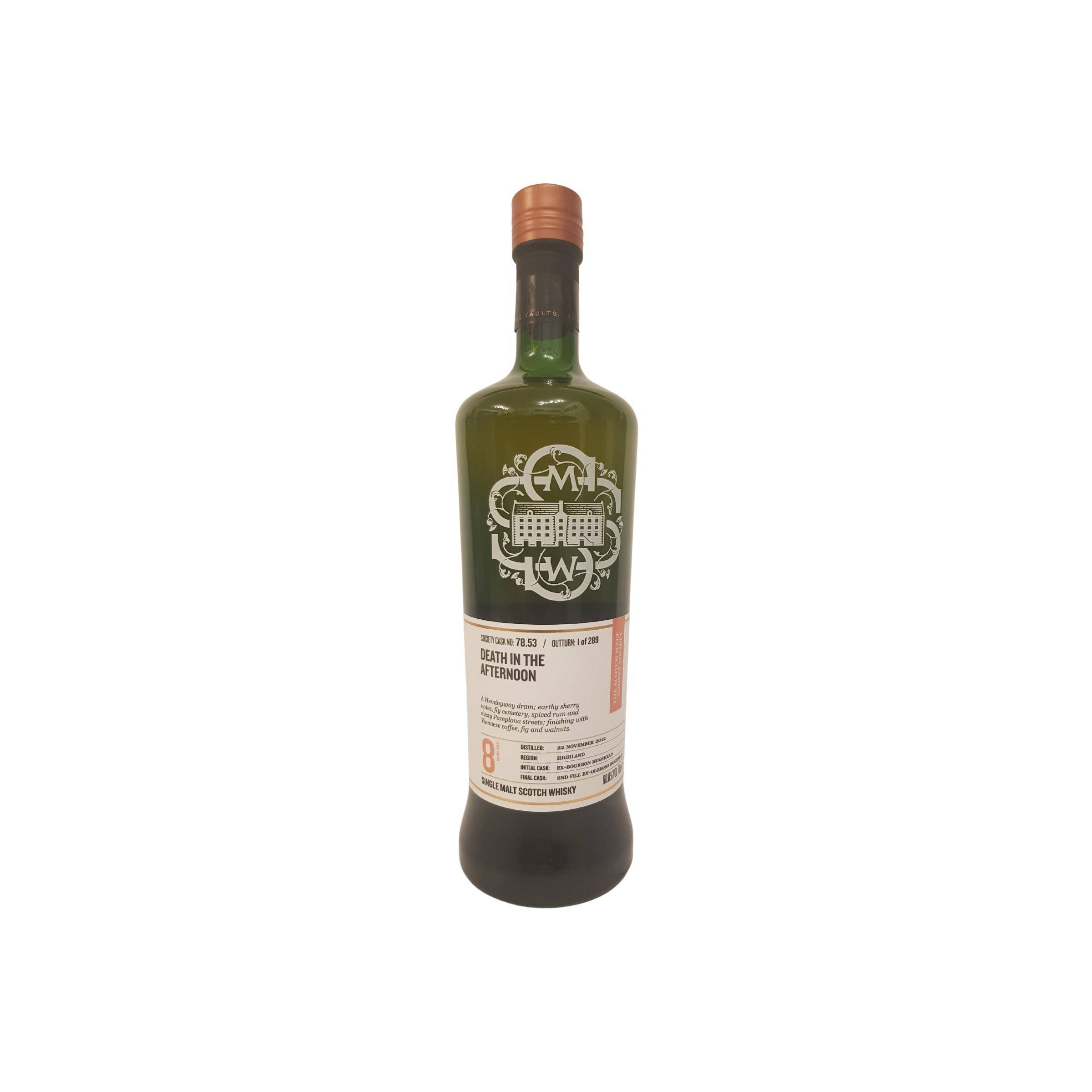 The Scotch Malt Whisky Society 2012 8 Years Single Malt Whisky
