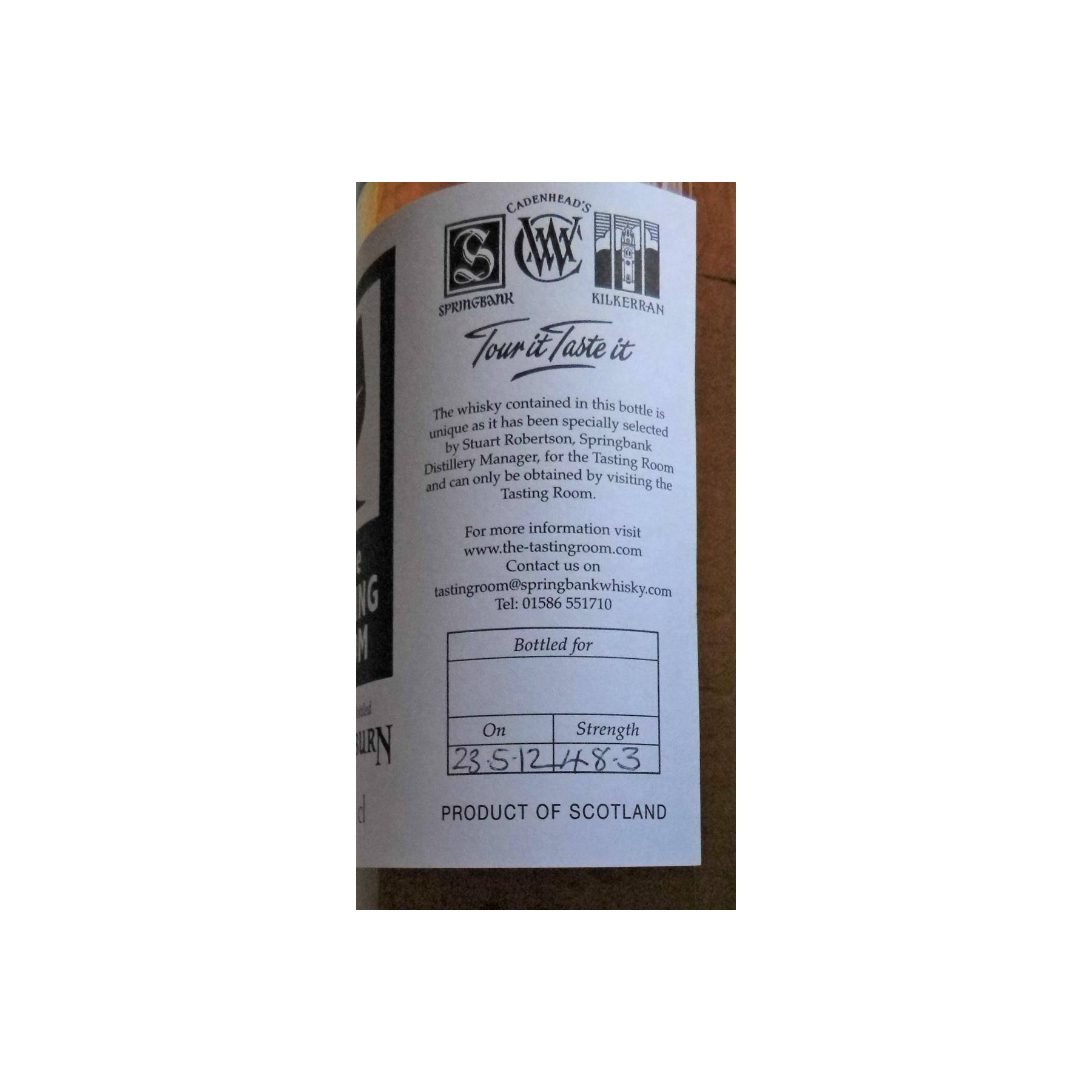 Hazelburn Single Malt Whisky