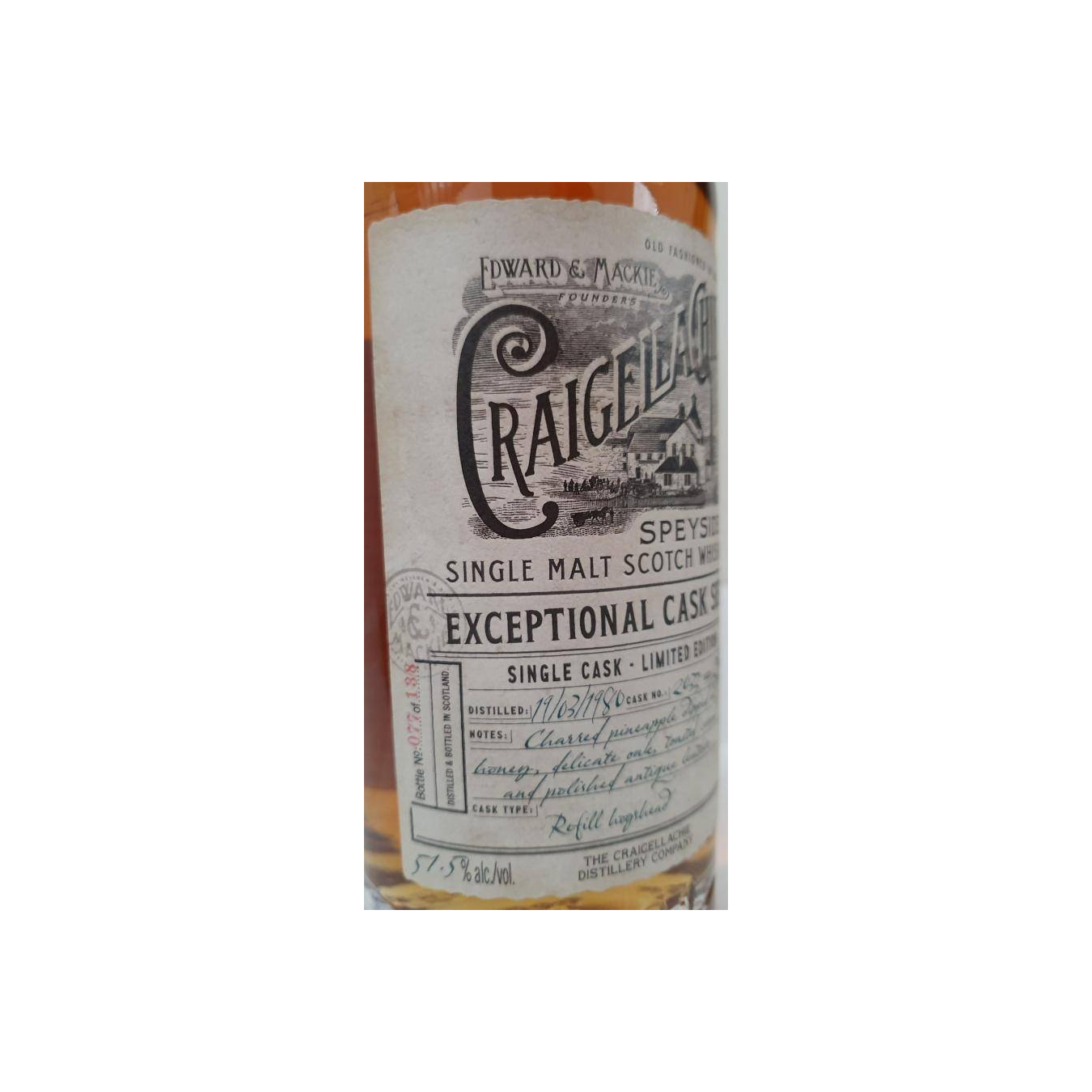 Craigellachie 1980 39 Years Single Malt Whisky 3