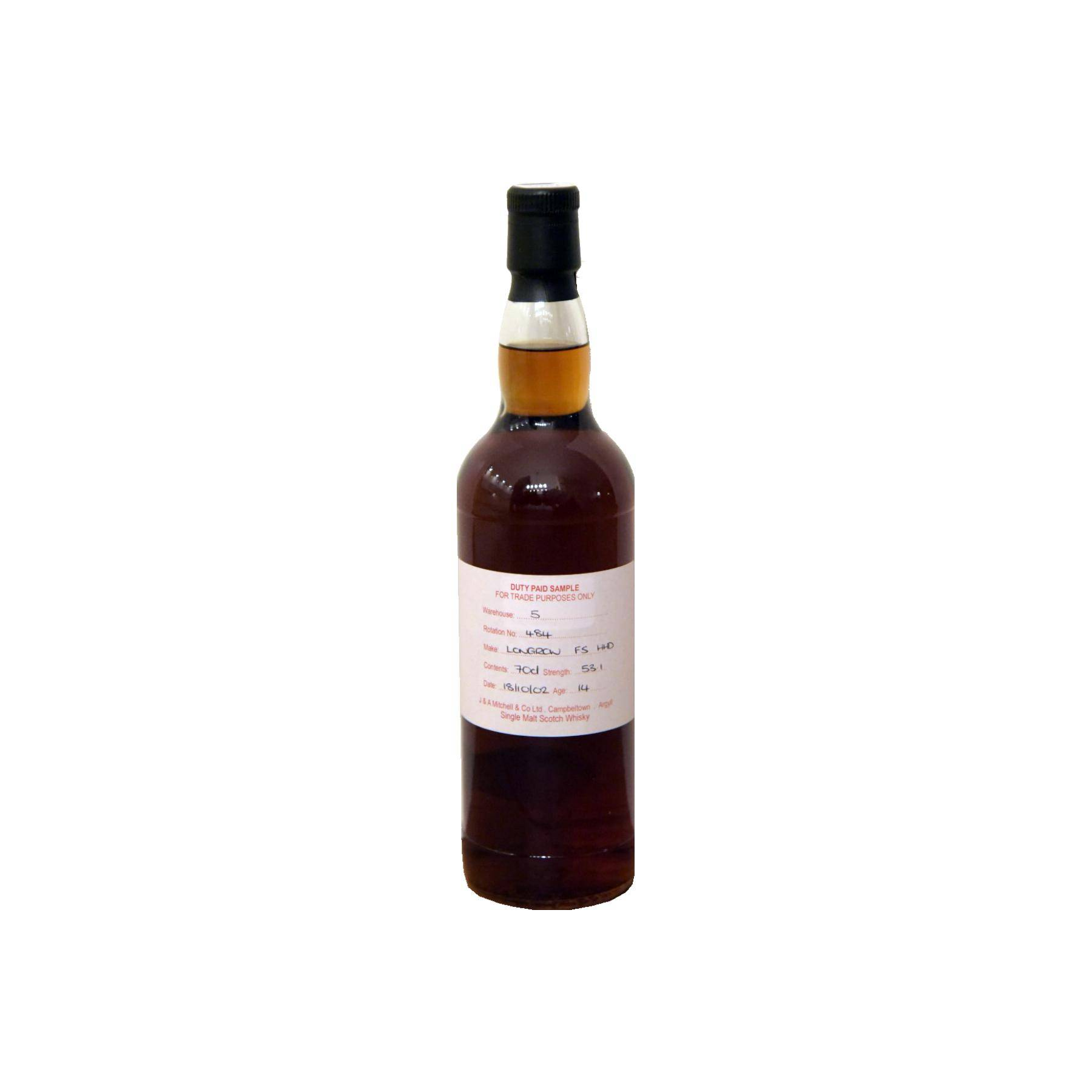 Longrow Duty Paid Sample - For Trade Purposes Only 2002 14 Years Single Malt Whisky