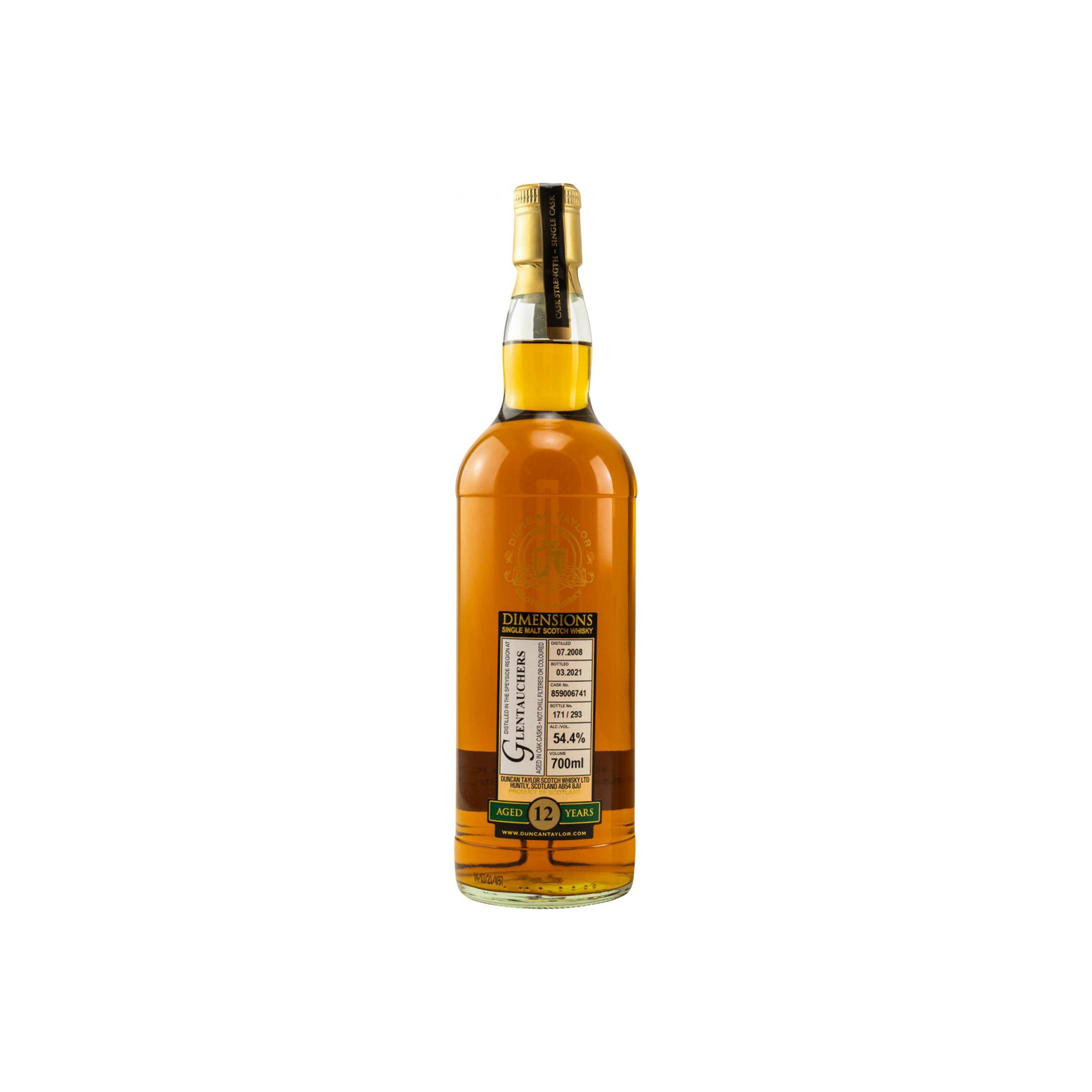 Glentauchers Dimensions 2008 12 Years Single Malt Whisky