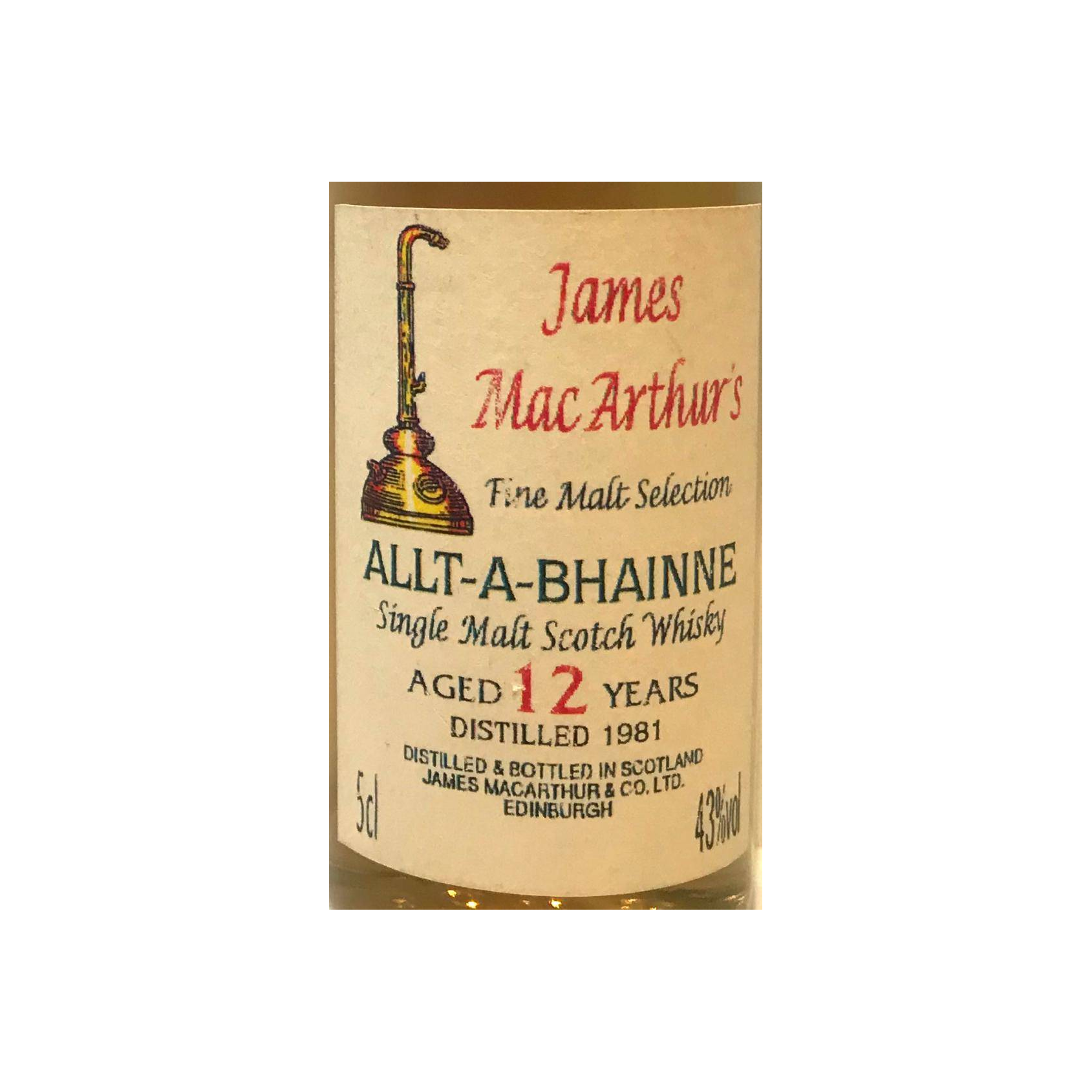 Allt-A-Bhainne 1981 12 Years Single Malt Whisky 3