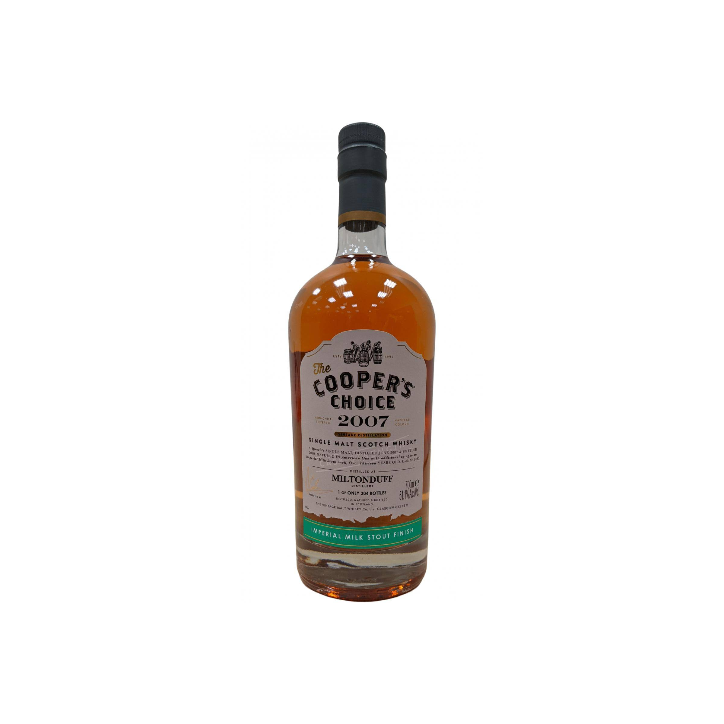Miltonduff The Cooper's Choice 2007 13 Years Single Malt Whisky