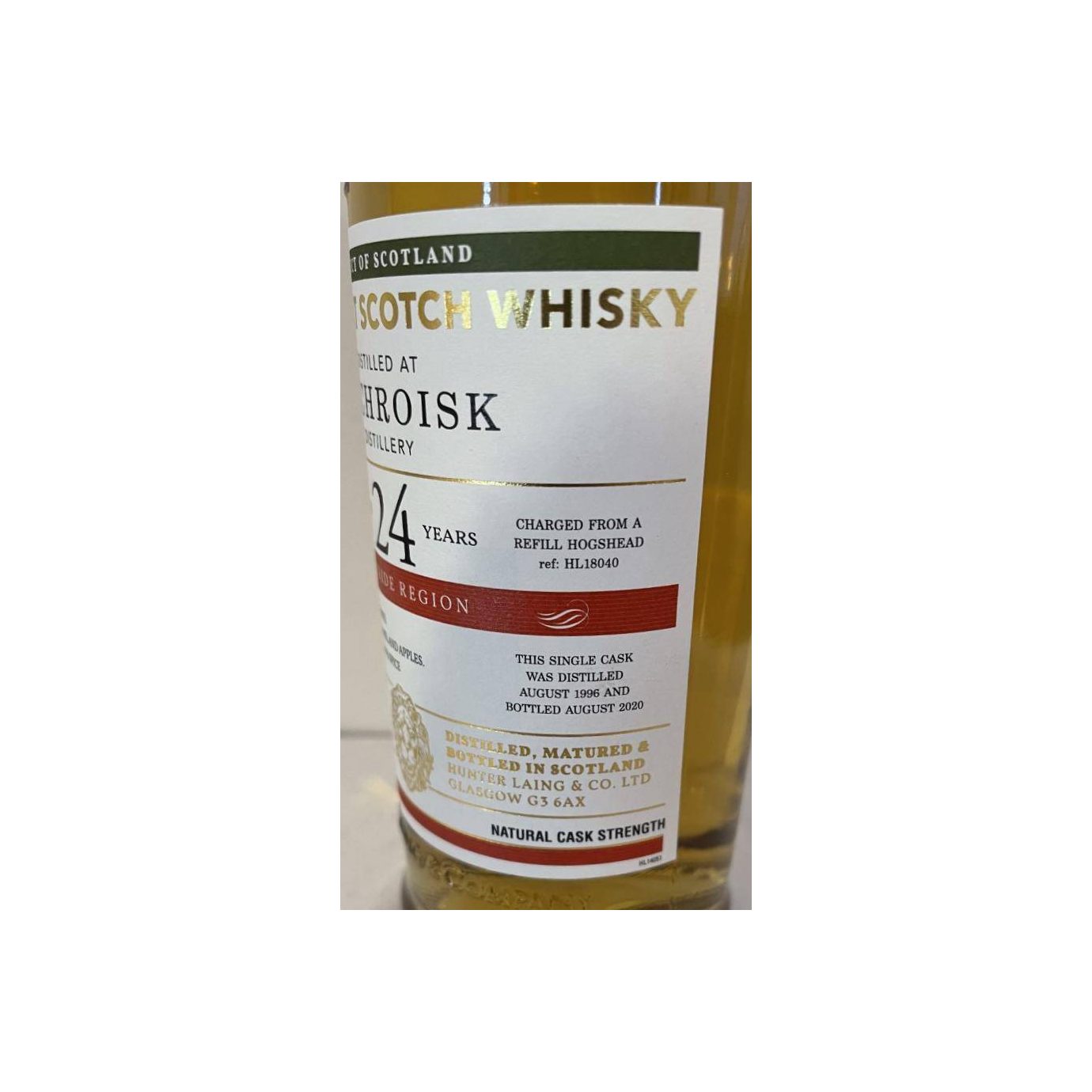 Auchroisk Old Malt Cask 1996 24 Years Single Malt Whisky 3