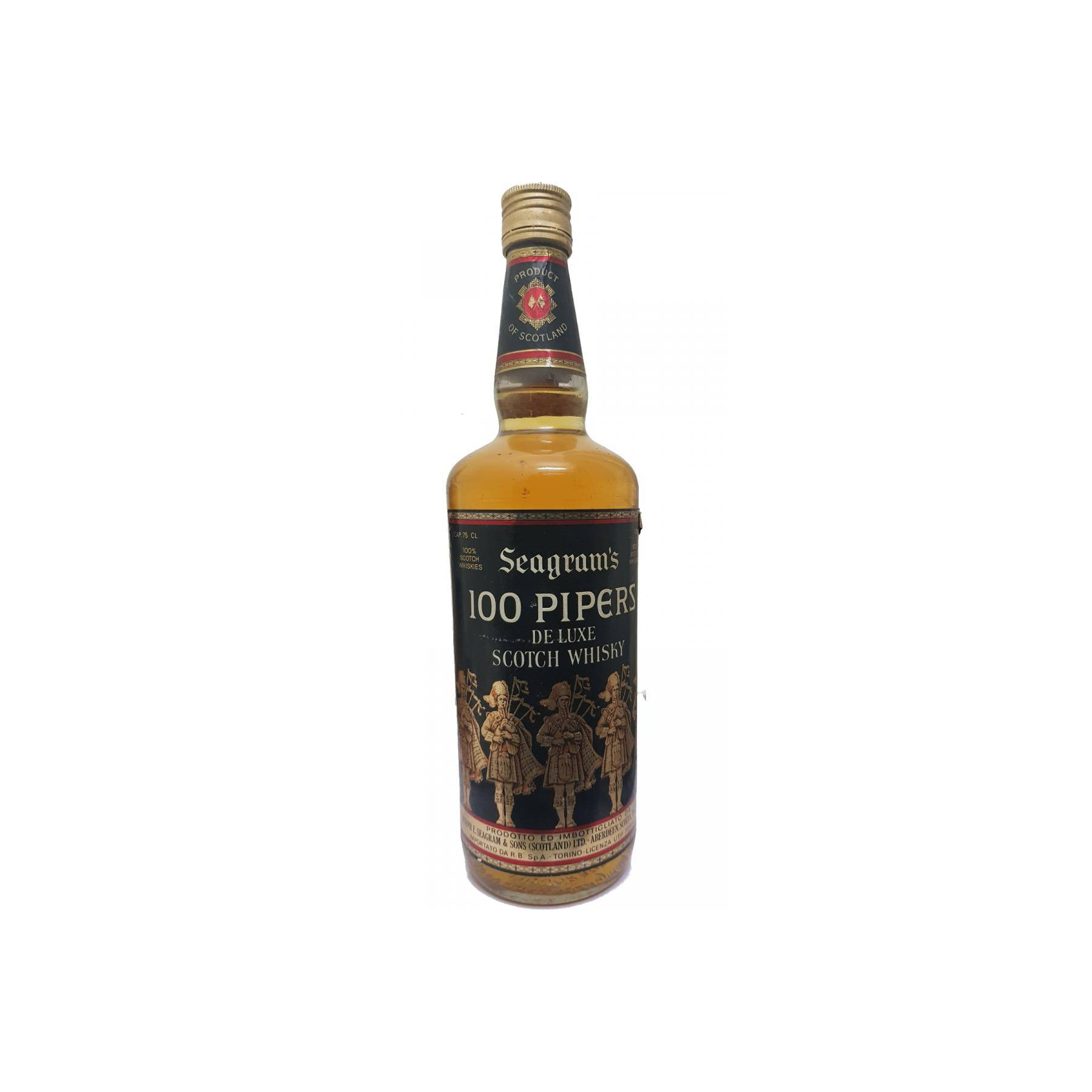 100 Pipers De Luxe Scotch Whisky