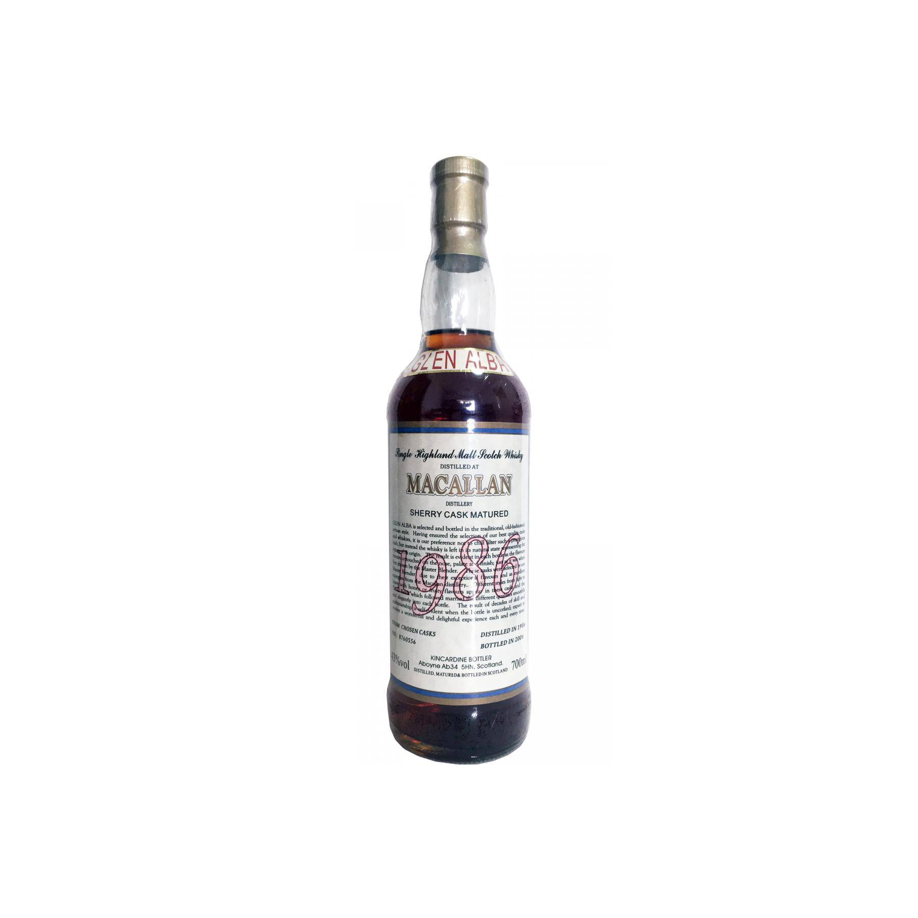 The Macallan 1986 20 Years Single Malt Whisky