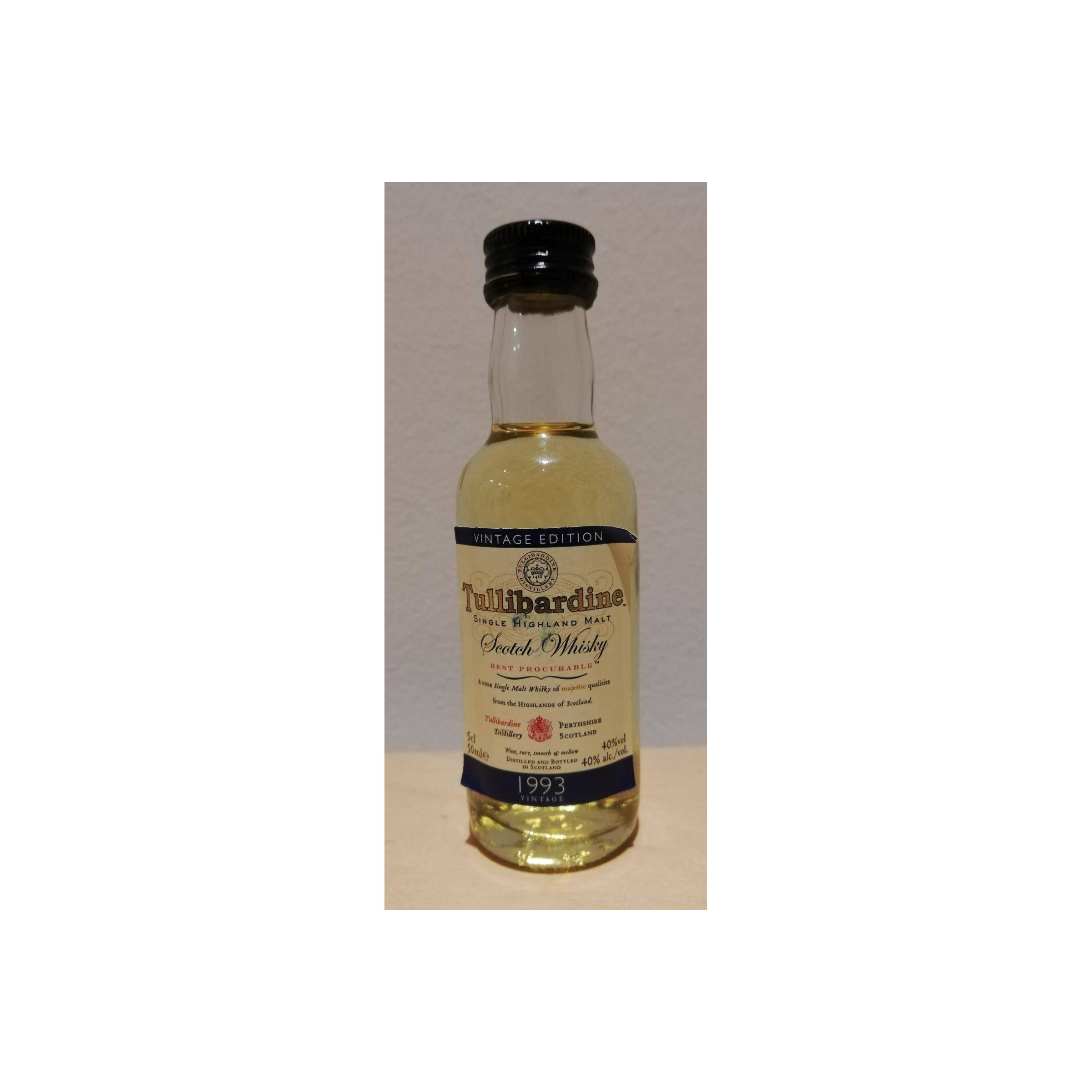 Tullibardine Miniature 1993 Single Malt Whisky 2