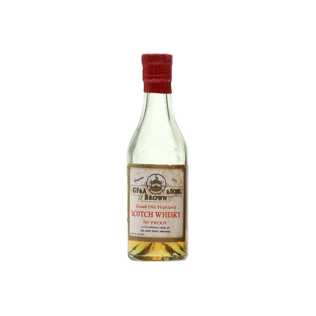 GF & A Brown & Sons Grand Old Highland Scotch Whisky 2
