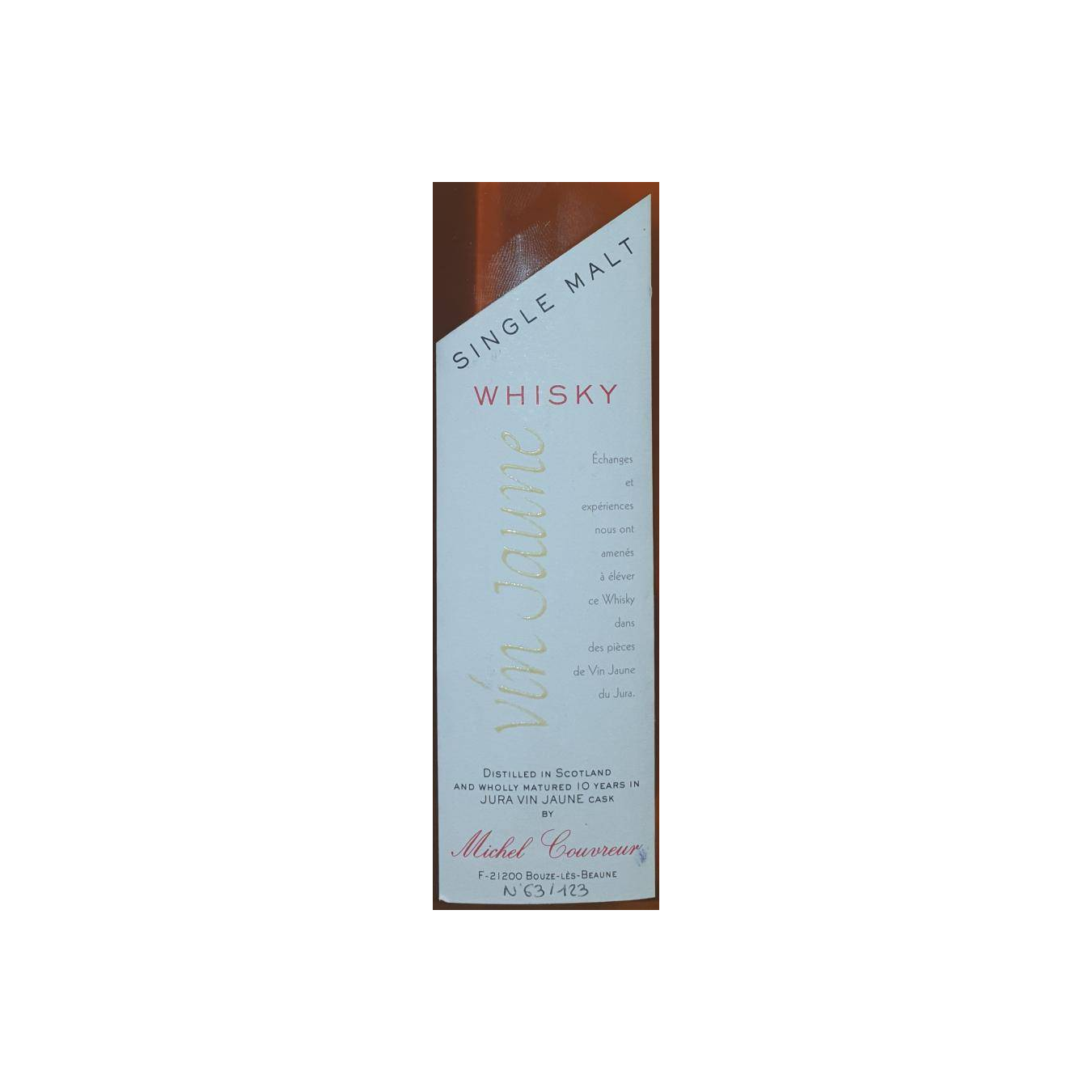 Michel Couvreur 2009 10 Years Single Malt Whisky 2