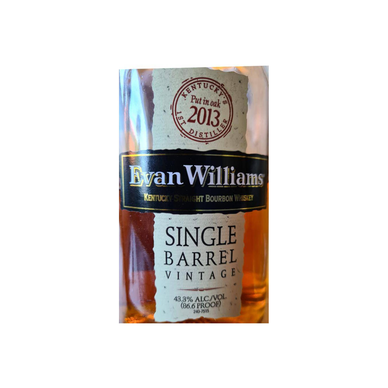Evan Williams 2013 7 Years Bourbon Whisky 2