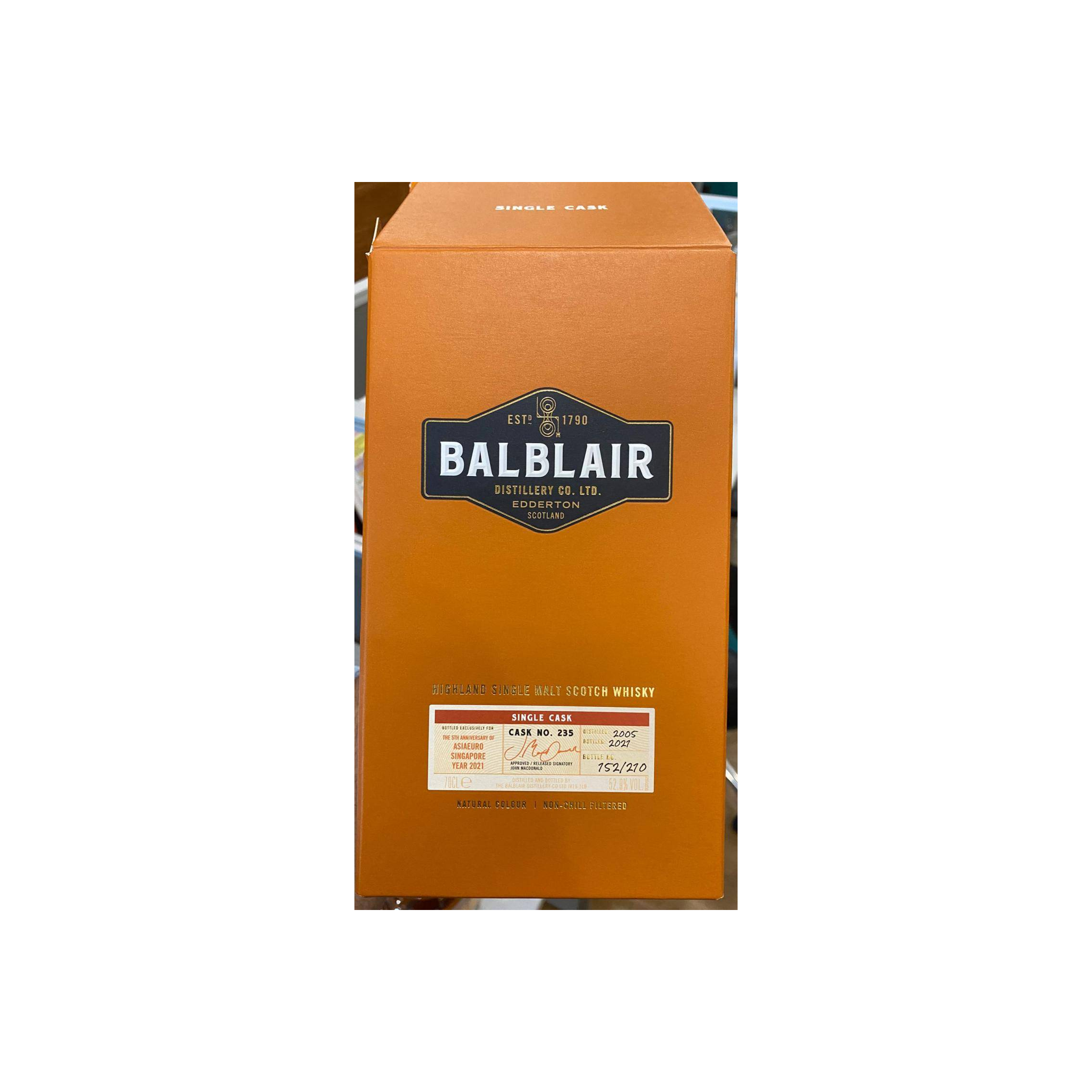 Balblair Single Cask 2005 15 Years Single Malt Whisky 3