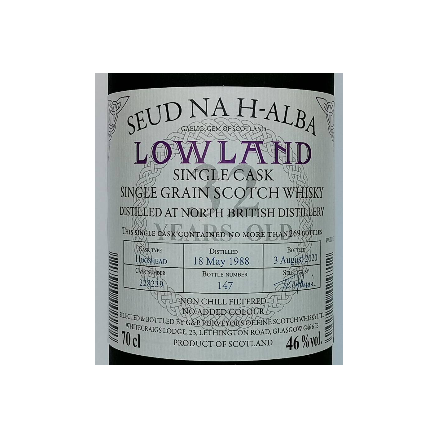 North British 1988 32 Years Single Grain Whisky 2