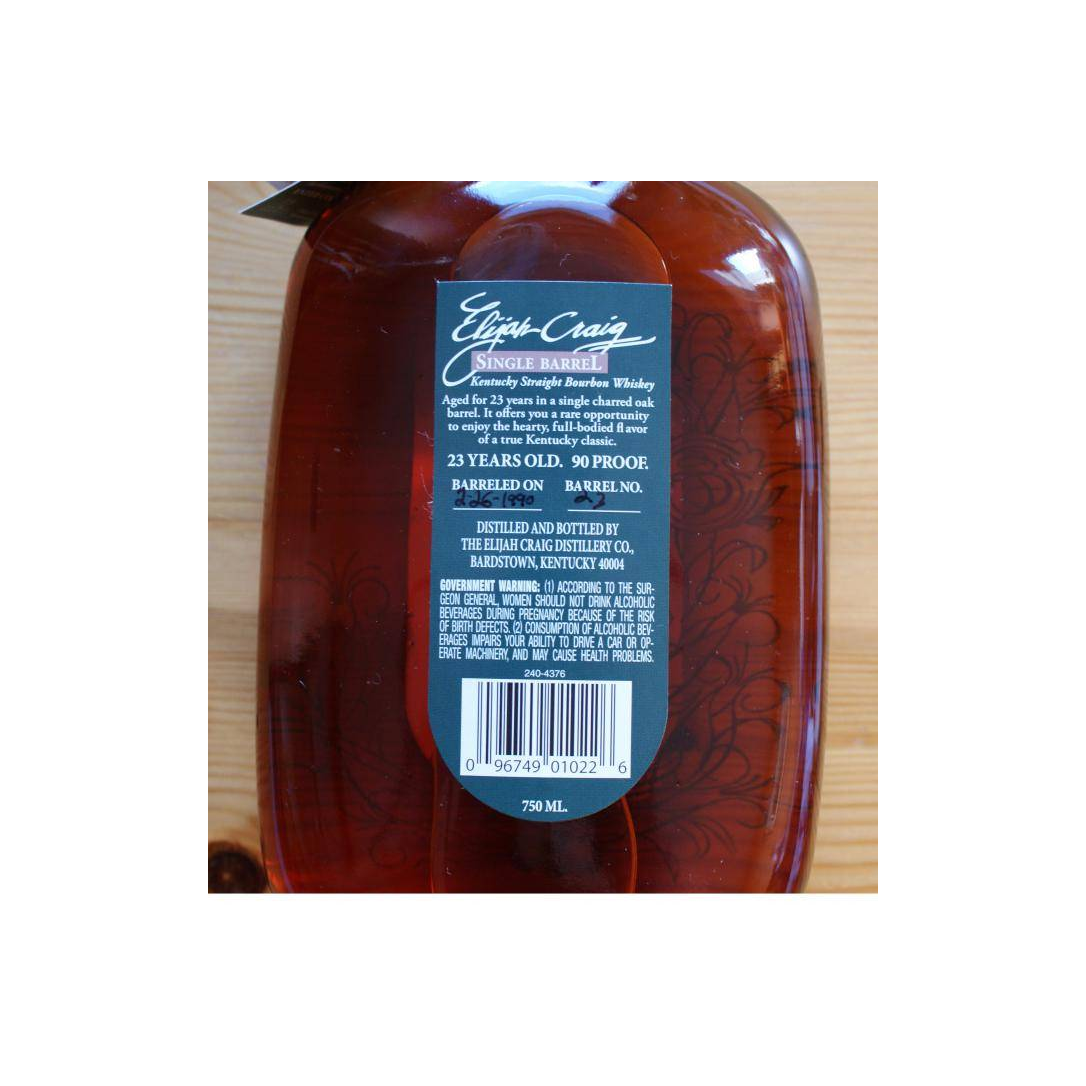 Elijah Craig Single Cask 1990 23 Years Bourbon Whisky 2